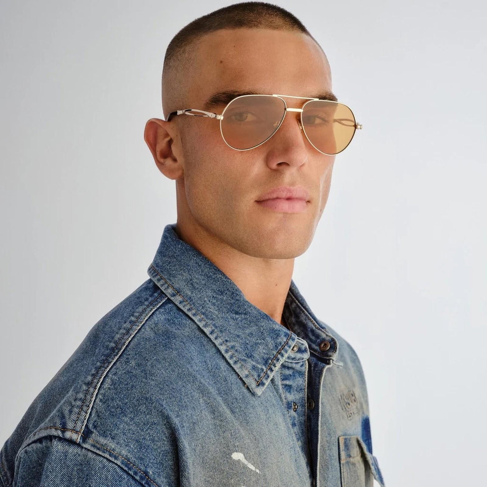 Ksubi New ksubi sunglasses mens womens the montana gold amber tint Size ONE SIZE - 5 Thumbnail