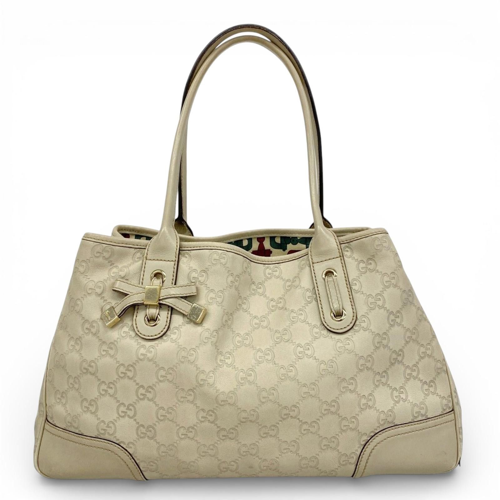 Gucci Gucci - Beige GG Canvas Tote Handbag Size ONE SIZE - 4 Thumbnail