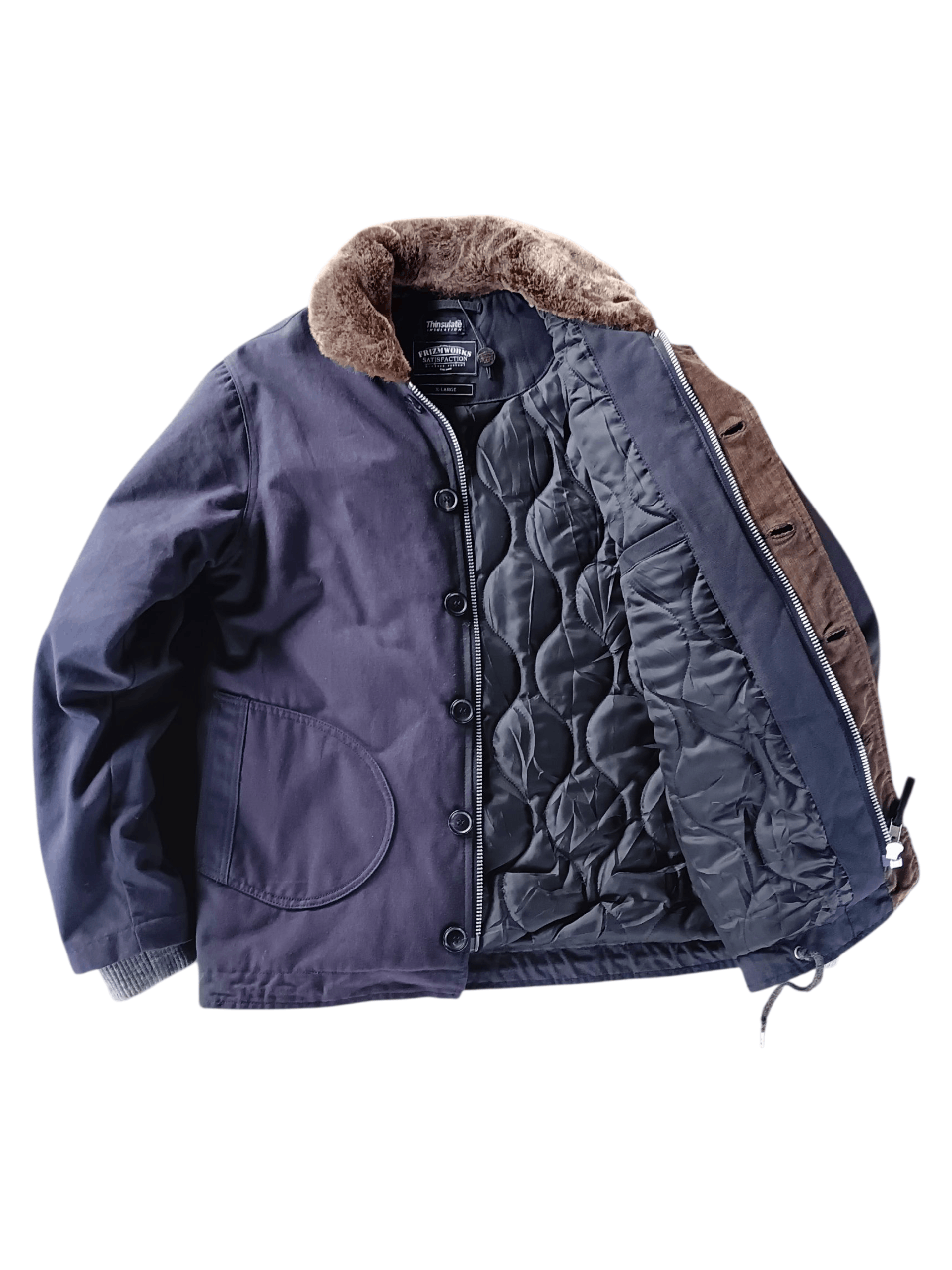 FrizmWORKS FrizmWORKS edgar navy N1-deck jacket Size US XL / EU 56 / 4 - 4 Thumbnail