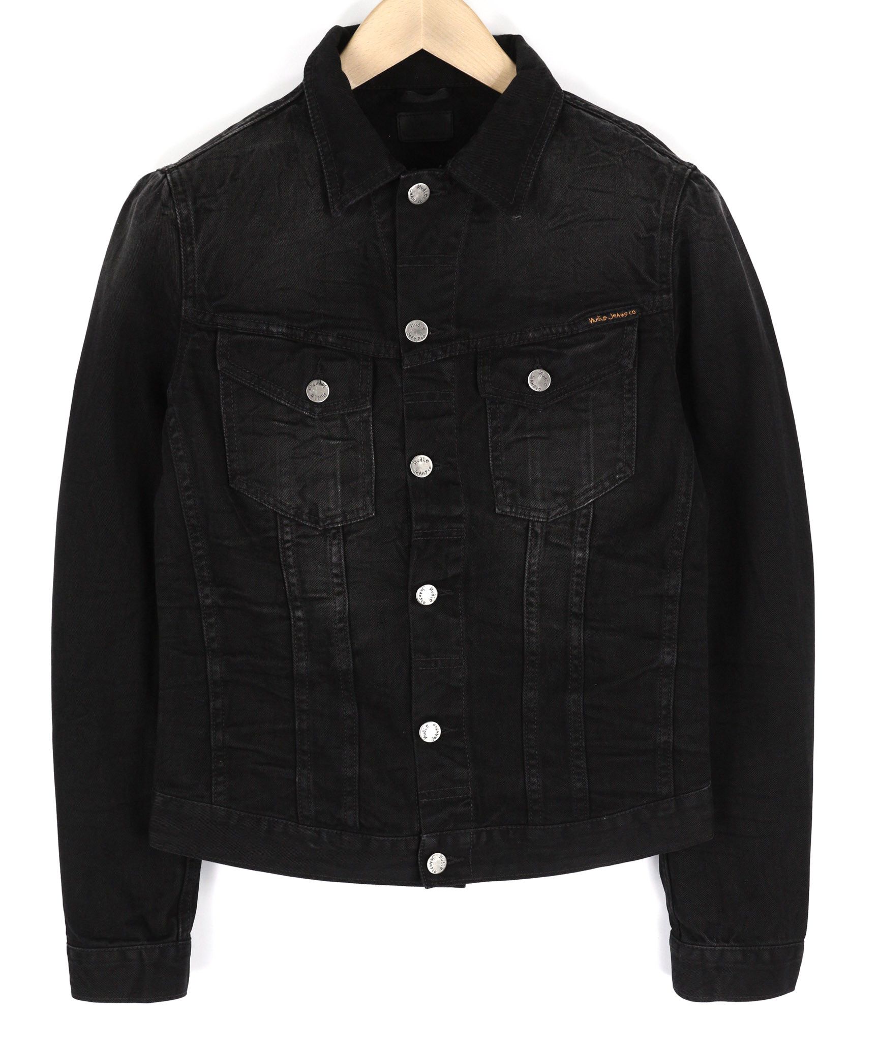 Nudie Jeans BILLY S Dark Shist Denim Jacket 81060 Size US S / EU 44-46 / 1 - 1 Thumbnail