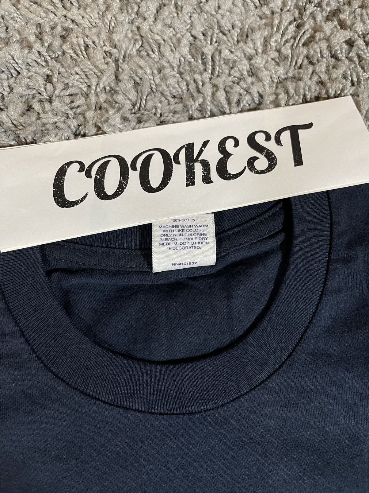 Supreme 2019SS Supreme Creep Tee Navy Size US M / EU 48-50 / 2 - 4 Thumbnail