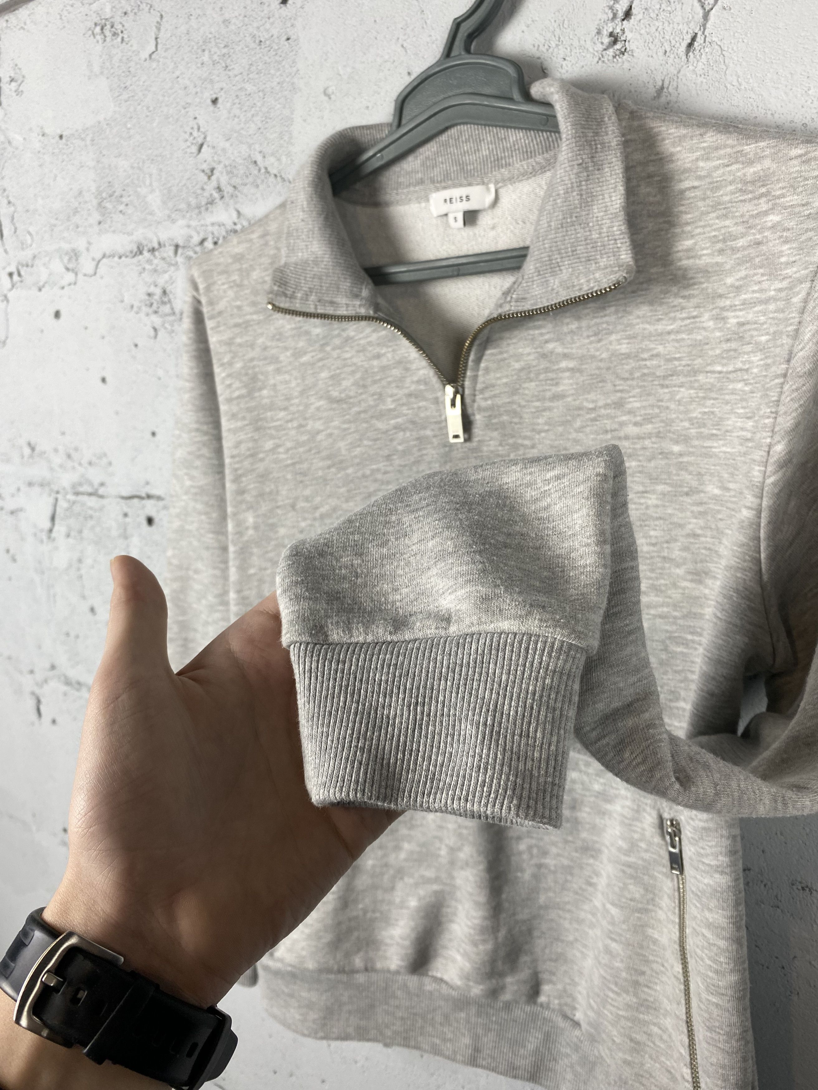 Designer × Reiss Luxury Reiss Old Money 1/3 zip Grey Sweatshirt Size US S / EU 44-46 / 1 - 10 Thumbnail
