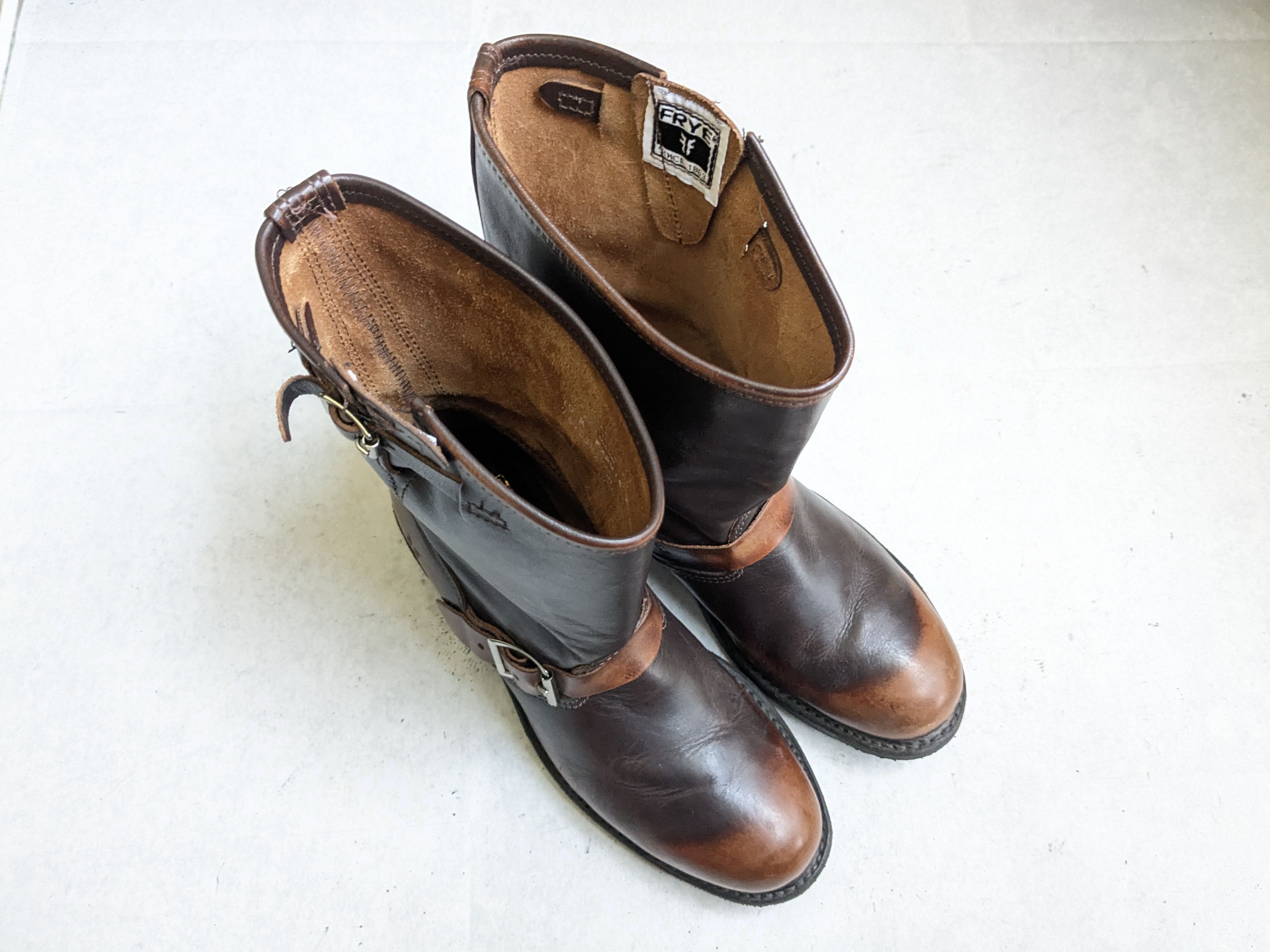 Frye Frye Engineer Brown Leather 8 Leather Buckle Size US 8 / EU 41 - 4 Thumbnail