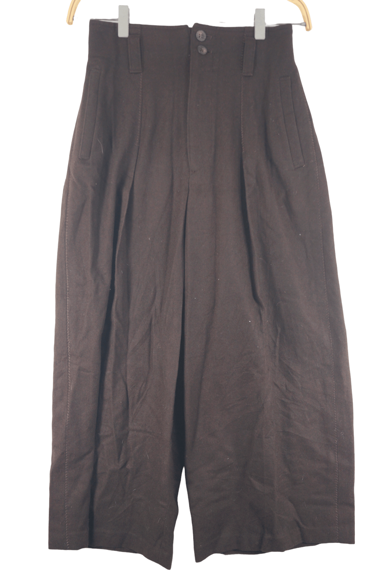 image of Vintage Ba-Tsu Palazo Pants Ladies in Dark Brown, Women's (Size 26)