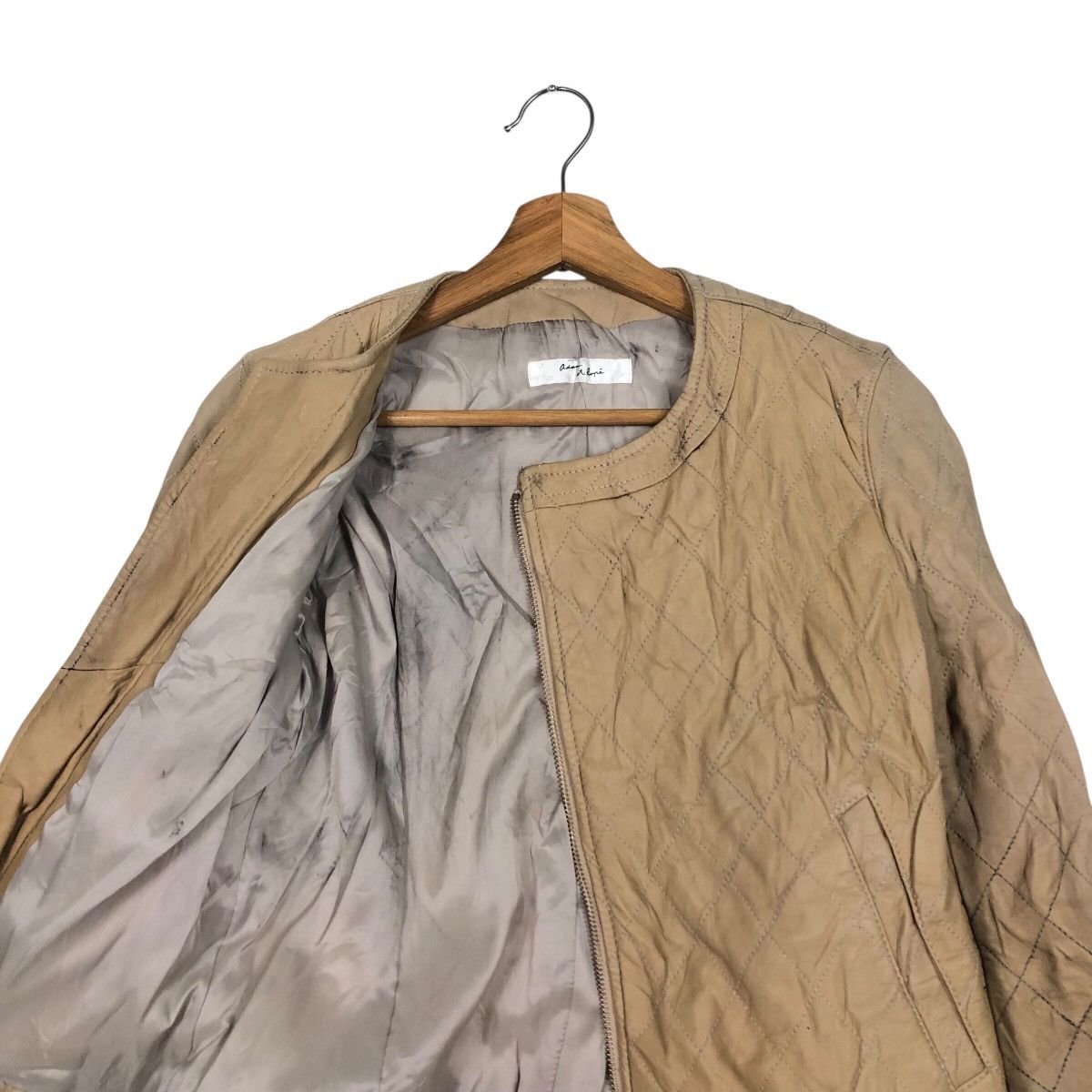ADAM ET ROPE 📌Cropped Biker Leather Jacket Adam Et Rope Issey Miyake Size US M / EU 48-50 / 2 - 14 Thumbnail
