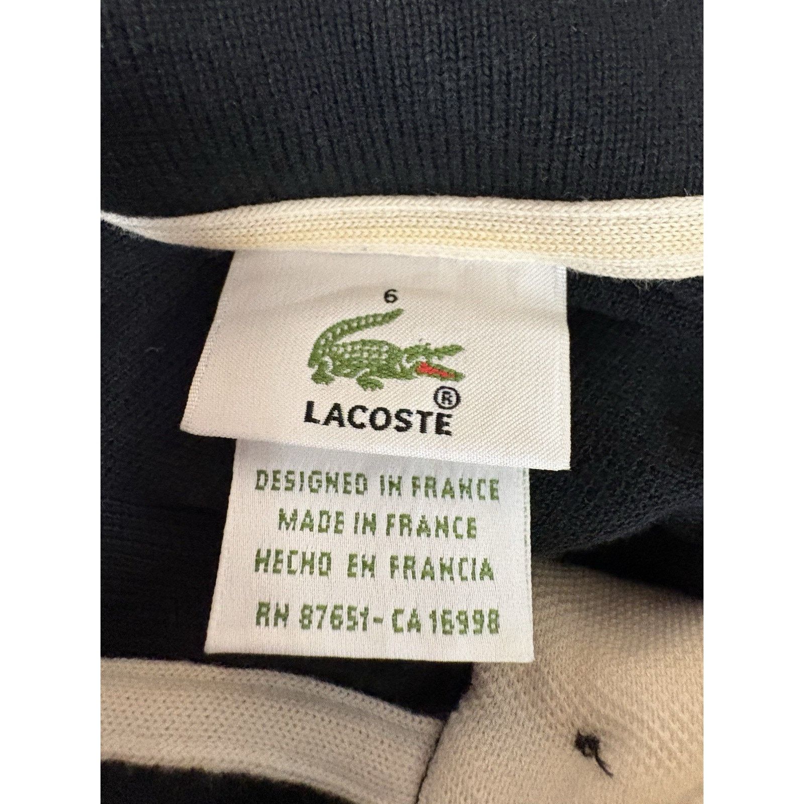 Lacoste Vintage Lacoste Golf Black Polo Shirt Mens XL Pocket Croc Size US XL / EU 56 / 4 - 10 Thumbnail