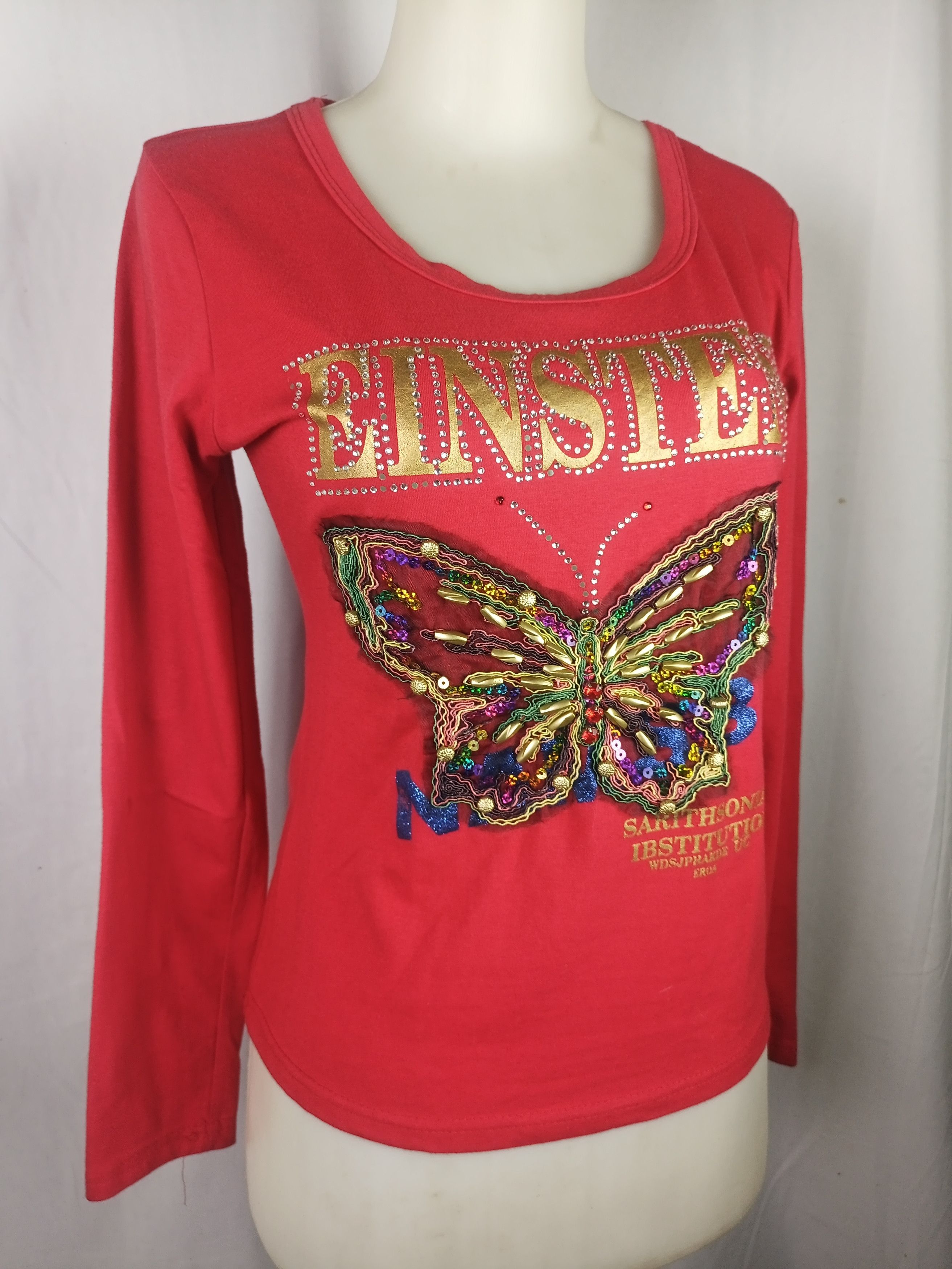 Beauty Beast × Hysteric Glamour × Japanese Brand EINSTEN Rhinestone Butterfly Embroidery *NO TAG* Size US M / EU 48-50 / 2 - 5 Thumbnail