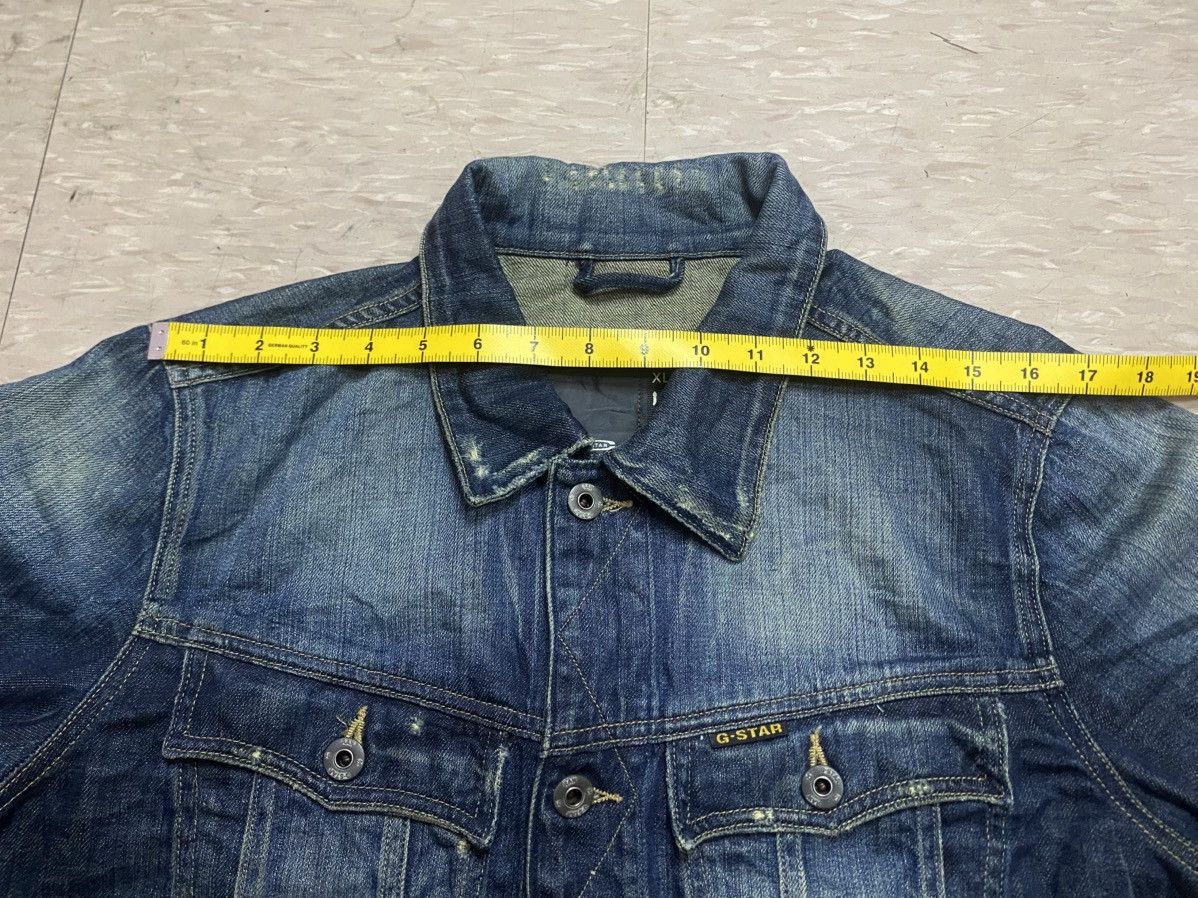 G-Star G-STAR RAW distressed denim jacket with logo patch Size US XL / EU 56 / 4 - 14 Thumbnail