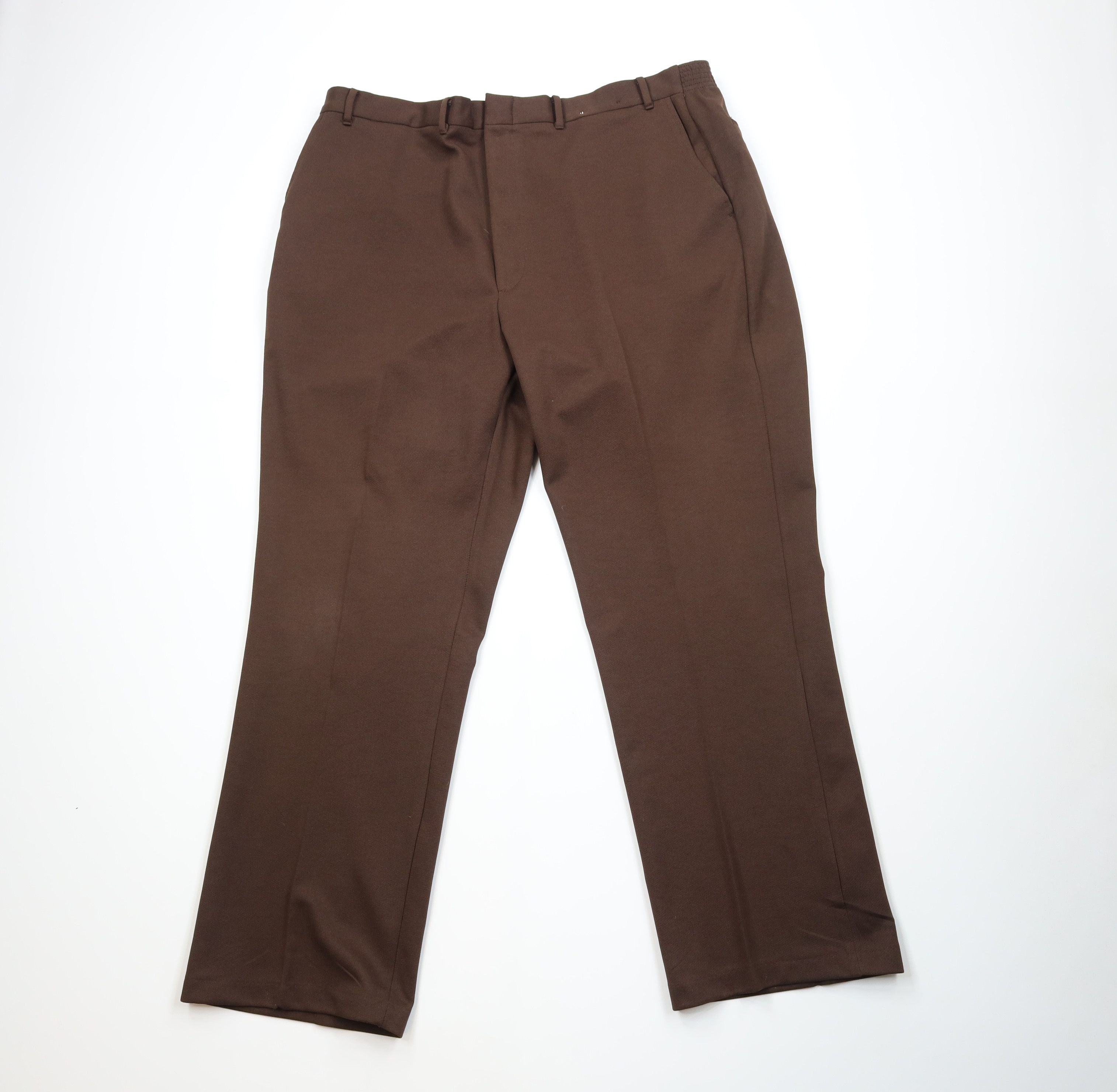 Vintage Vintage 70s Streetwear Wide Leg Bell Bottoms Pants Brown USA Size US 42 / EU 58 - 1 Thumbnail