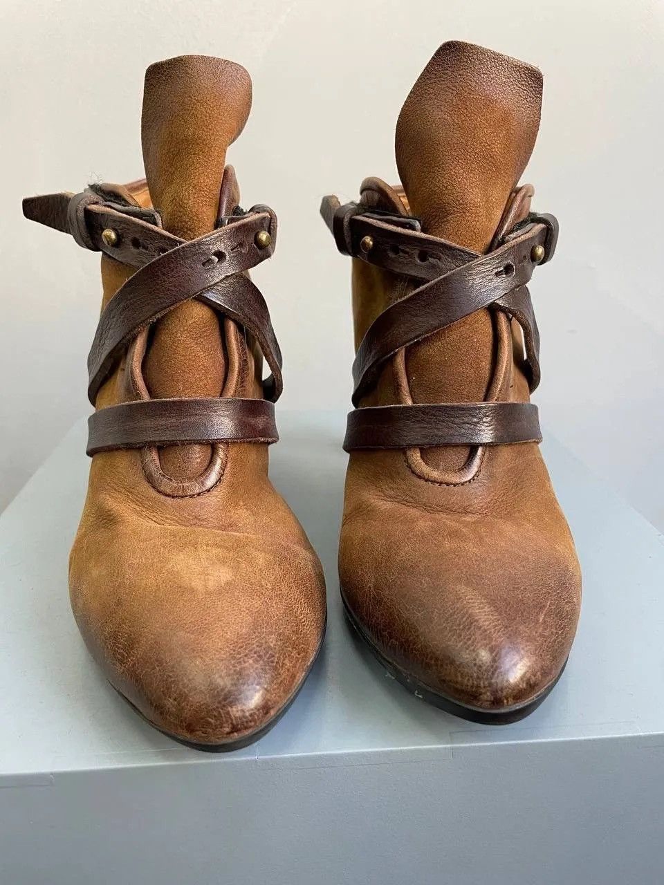 Other Japanese Avant-Garde Brown Heels boots a.s 98 guidi style Size US 8 / IT 38 - 5 Thumbnail