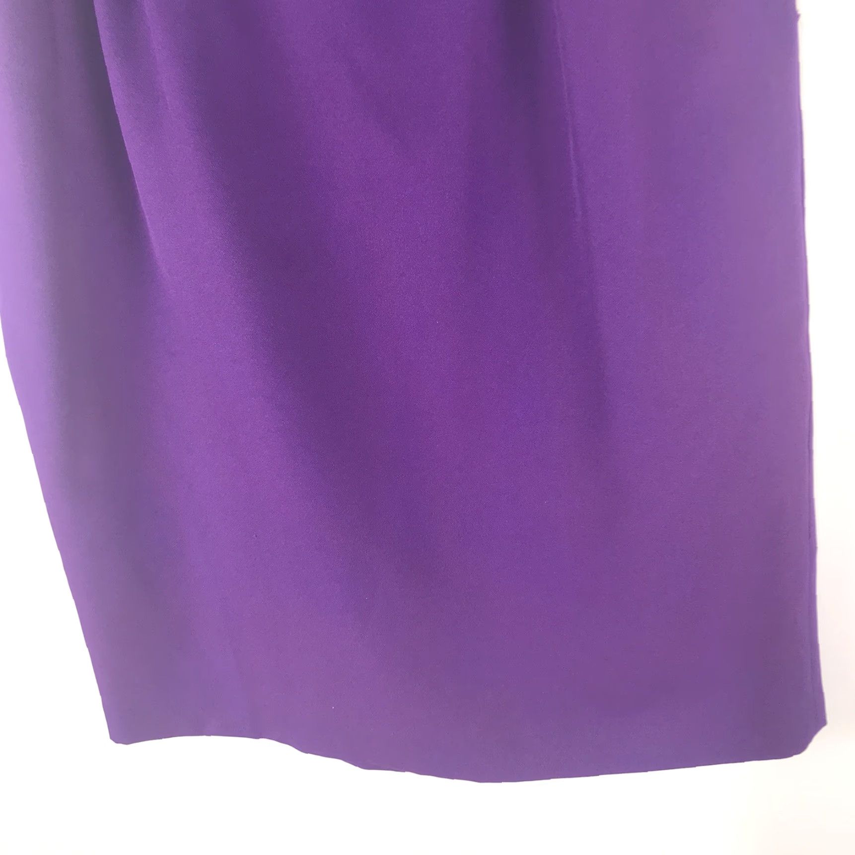 Vintage Vintage Karen Stuart Purple Pleated Midi Skirt Womens Size 16 USA Size 38" / US 16 / IT 52 - 3 Thumbnail