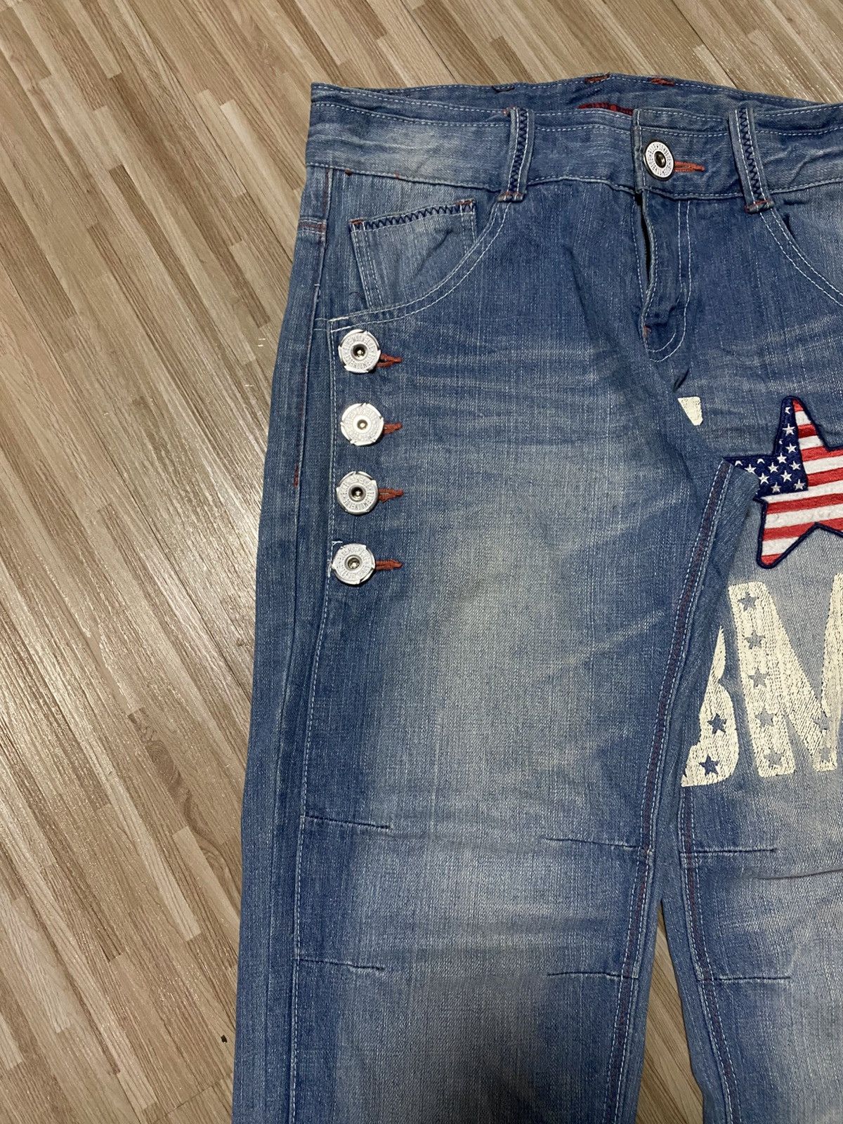 Vintage 💥VINTAGE 90s BLUEMOON USA PATCH💥 Size US 30 / EU 46 - 5 Thumbnail