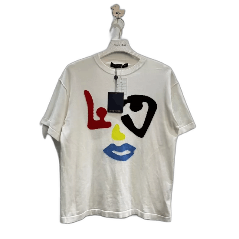 Louis Vuitton LV Louis Vuitton Colorful Face Knitted Short Sleeve-yf Size US S / EU 44-46 / 1 - 1 Thumbnail