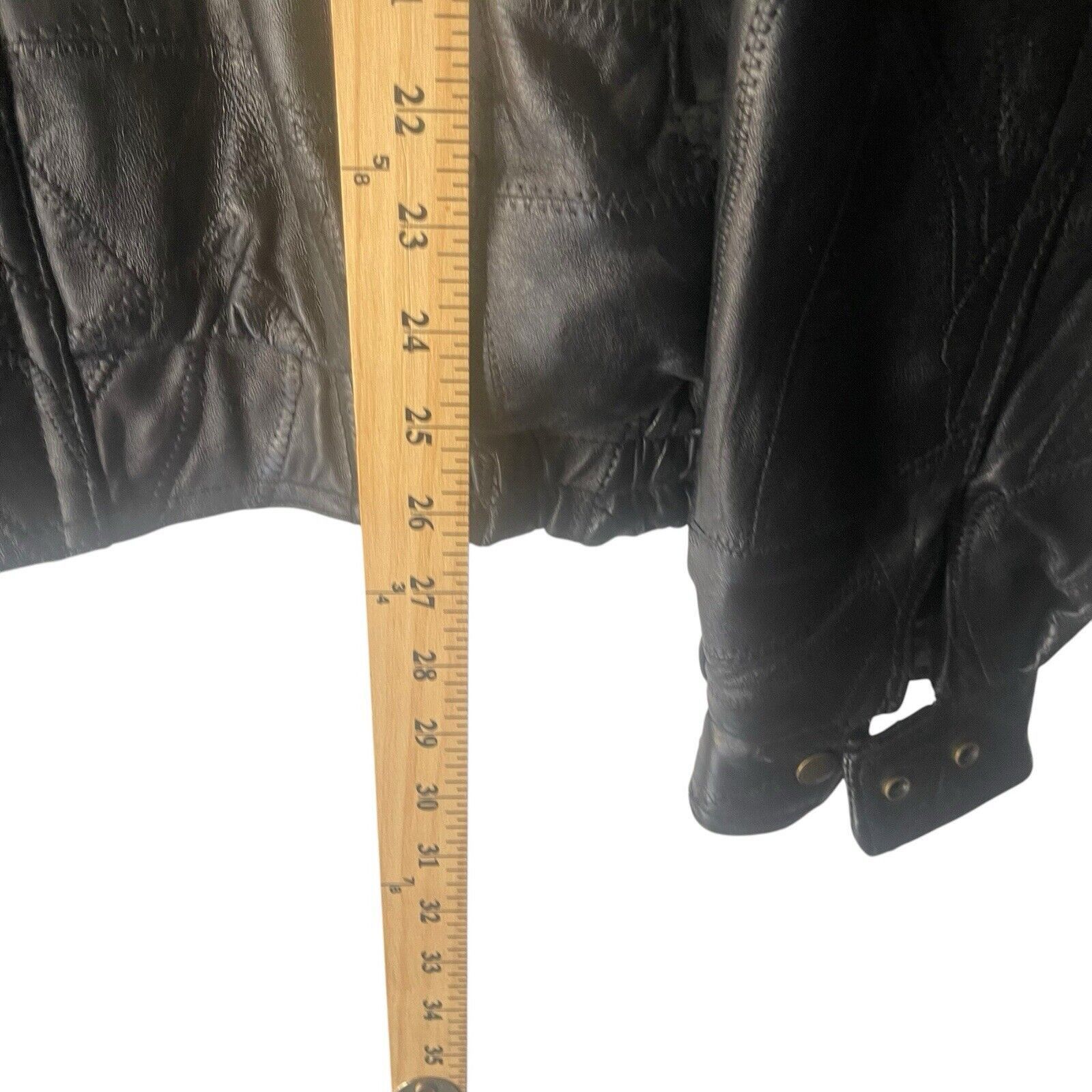 Other M. Collection 90s XL Black Leather Textured Bomber Jacket Size US XL / EU 56 / 4 - 8 Thumbnail