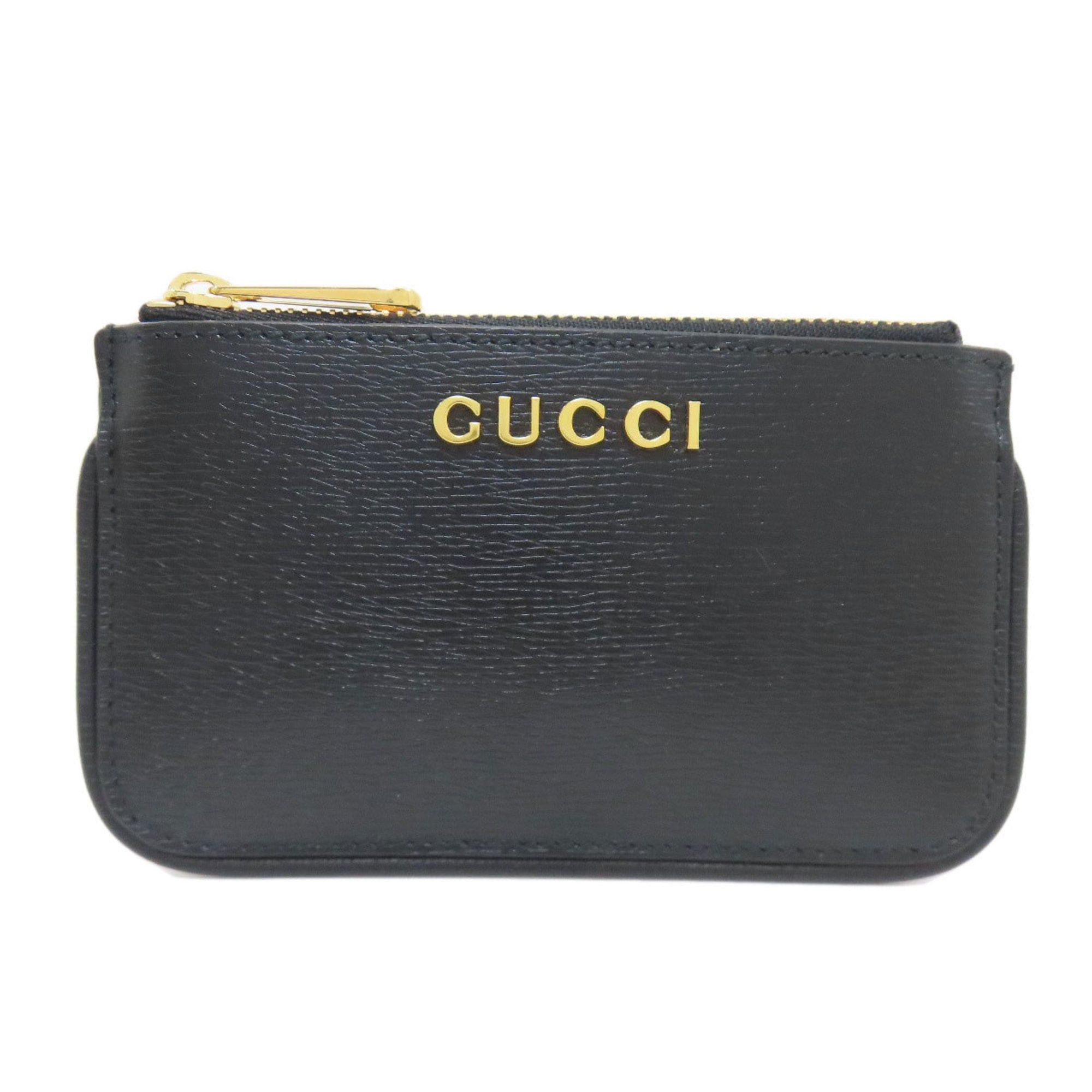 Gucci Gucci 790102 Script Coin Case Leather Women's GUCCI Size ONE SIZE - 1 Thumbnail