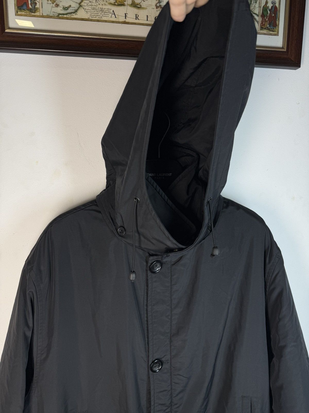 Yves Saint Laurent Winter Black YSL Jacket Parka Warm YSL Parka Size US XL / EU 56 / 4 - 20 Thumbnail