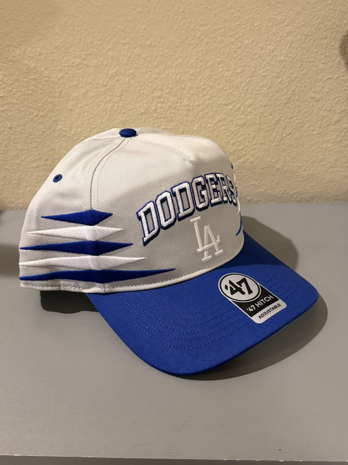 47 Brand Los Angeles Dodgers ‘47 Hitch Snapback Hat White Blue NWT Size ONE SIZE - 2 Thumbnail