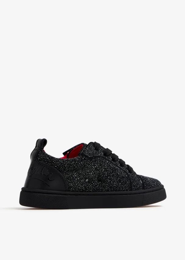 Christian Louboutin o1s1wg110924 Louis Junior Low Top Sneaker in Black Size US 9 / EU 42 - 5 Thumbnail