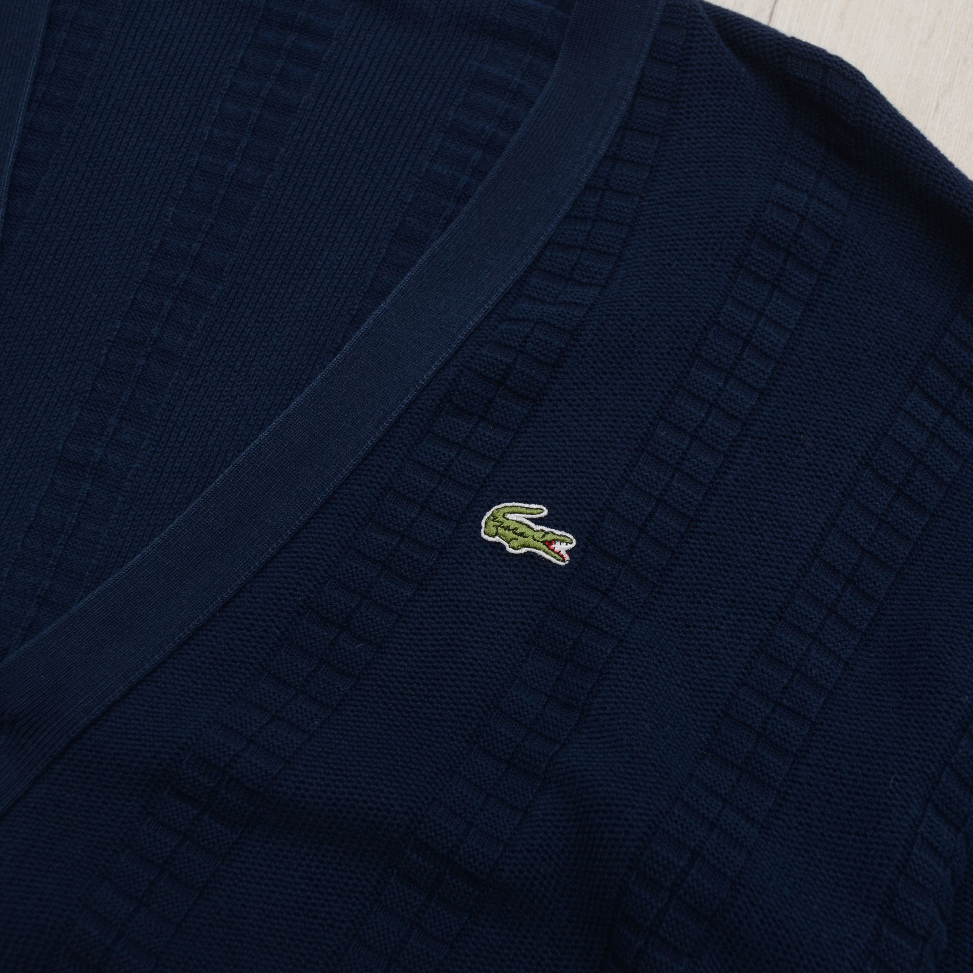 Lacoste 🔥90's Lacoste Cardigan Y2L Knit Retro Boxy Sweater Vintage Size US XL / EU 56 / 4 - 6 Thumbnail