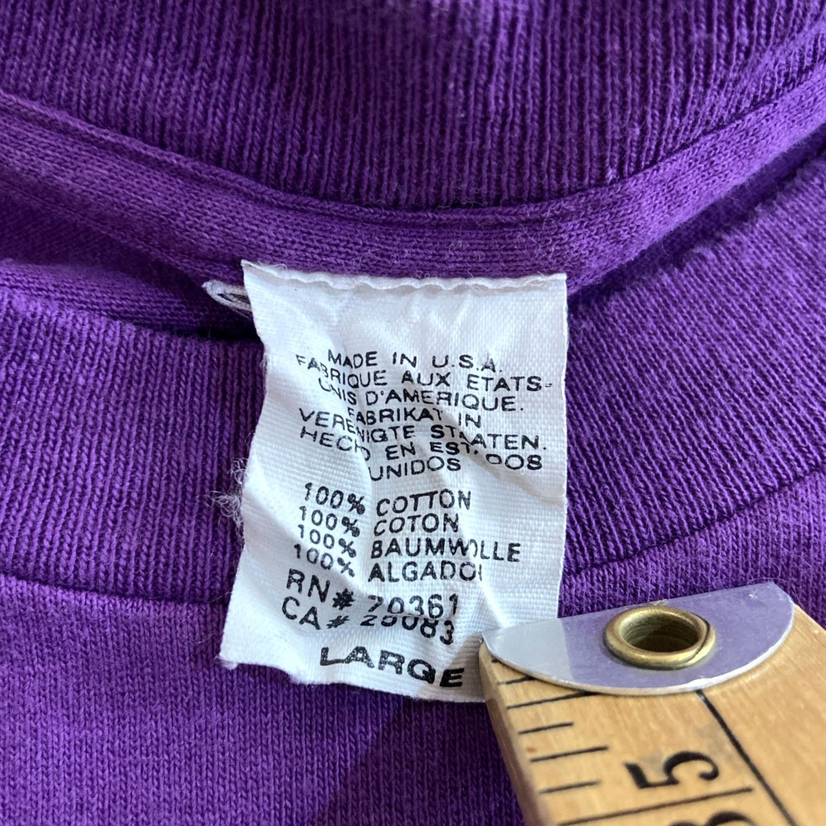 Vintage VINTAGE 90s LOVE POTION NO. 69 T-Shirt Purple XL Skeleteen Oneita Crew Neck Short Sleeve Men's7 Size US L / EU 52-54 / 3 - 3 Thumbnail