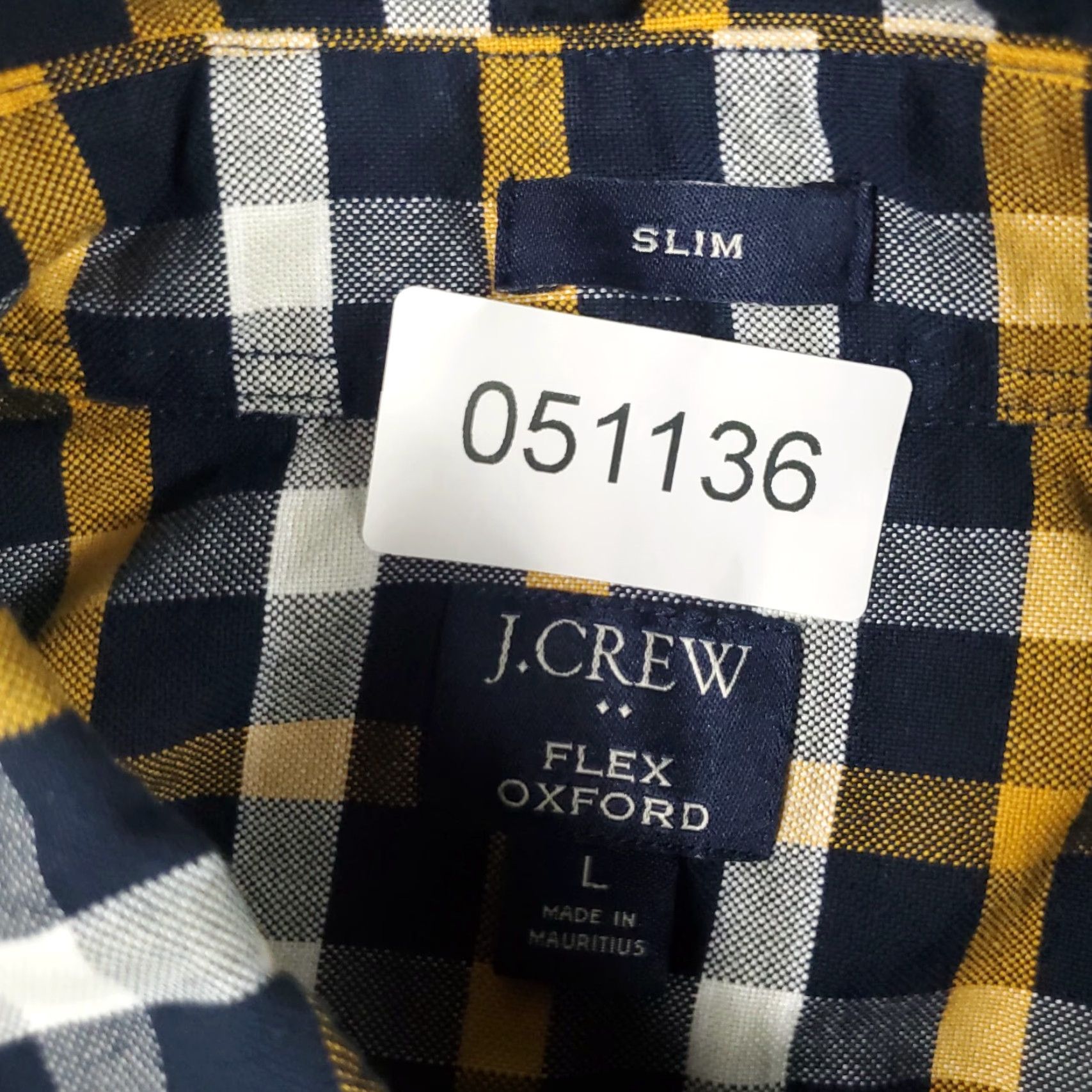 J.Crew J.CREW Shirt Mens L Blue Plaid Button-Up Long Sleeve Oxford Size US L / EU 52-54 / 3 - 6 Thumbnail