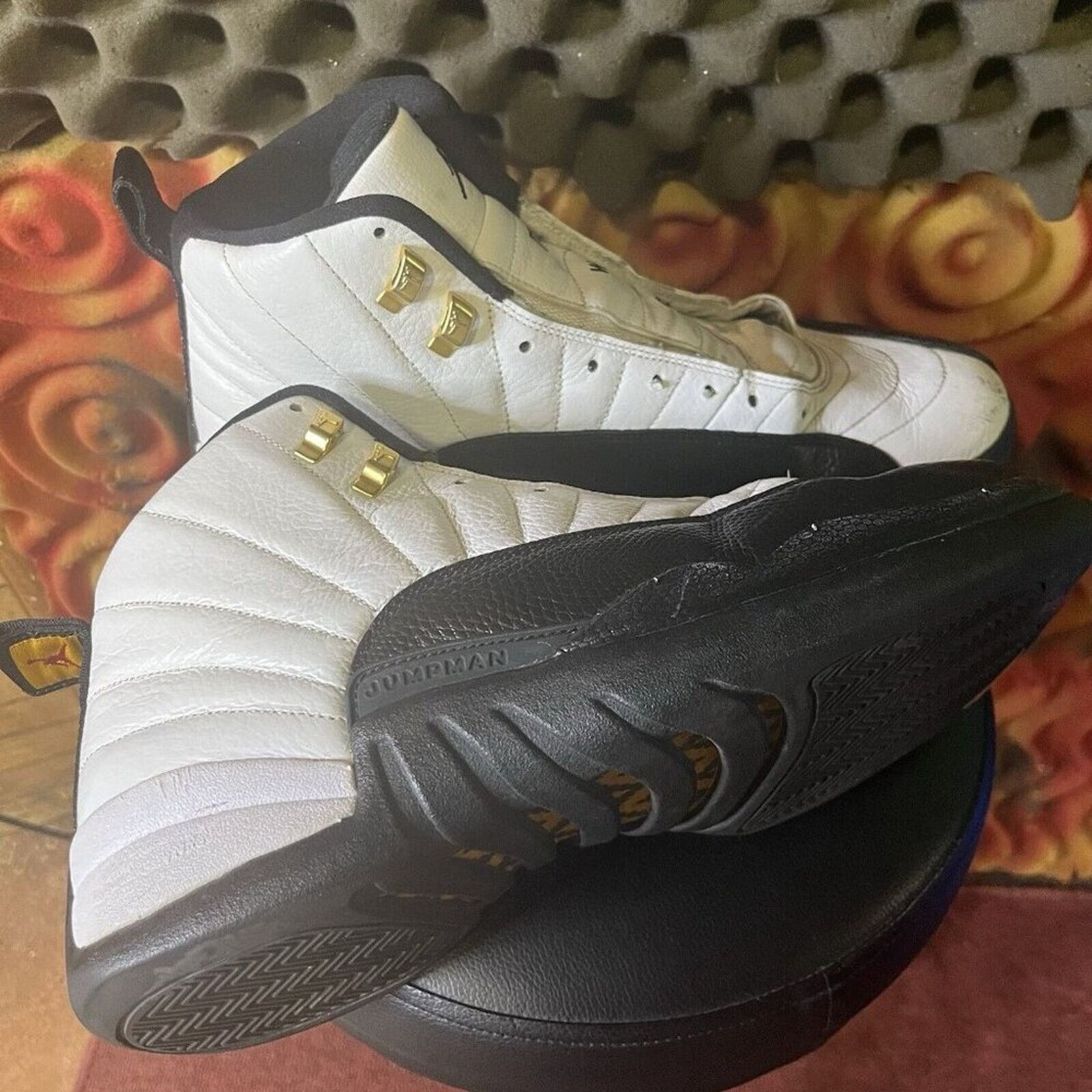Nike Air Jordan 12 Retro Taxi 2013 130690-125 VNDS 12 Mens Size US 12 / EU 45 - 2 Thumbnail
