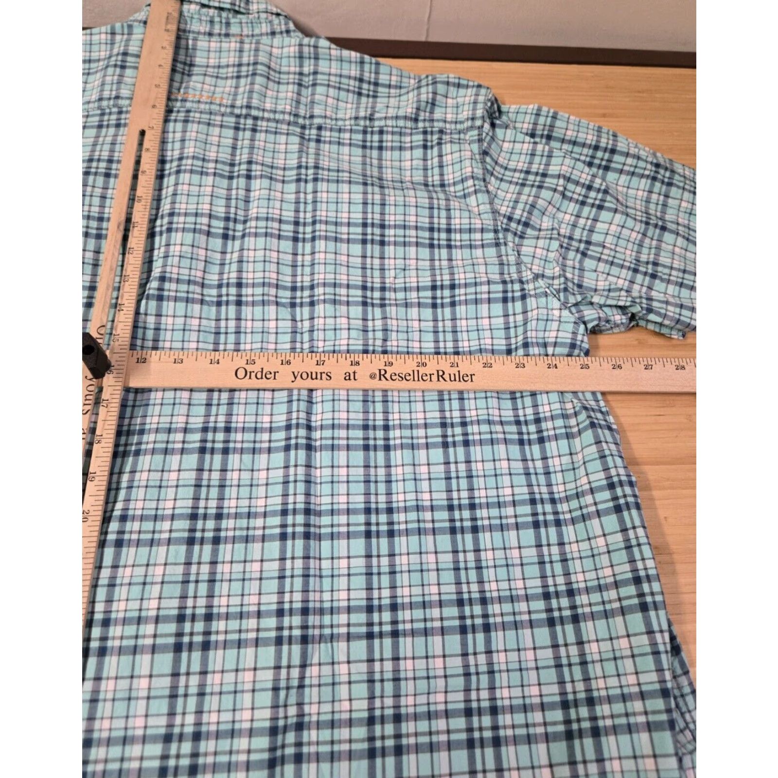 Ariat Ariat Rebar Shirt Men 2XL Blue Plaid Button-Up Pocket Short Sleeve Workwear Size US XXL / EU 58 / 5 - 6 Thumbnail