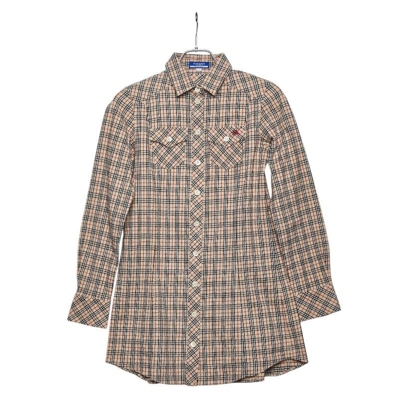 Burberry Burberry Blue Label Nova Check Cotton Shirt Textile Dress Shirt FEF48-644-43 DUTY FREE for USA
