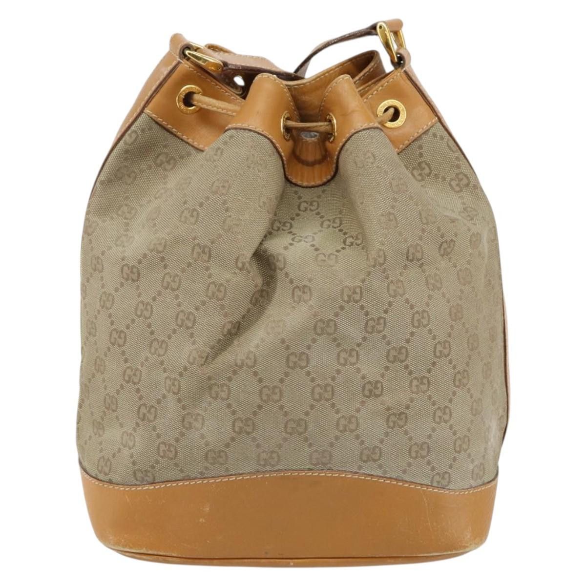 Gucci GUCCI GG Canvas Shoulder Bag Beige Gold 001 854 001 854 Size ONE SIZE - 3 Thumbnail