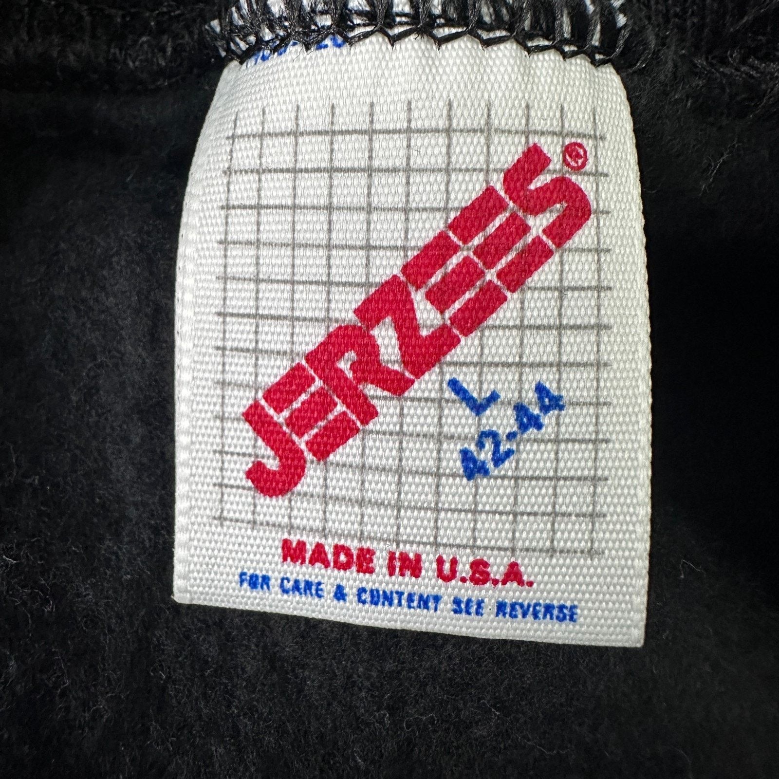 Jerzees VTG Sweatshirt Men Large Black Gibbsboro Turn Off Lights USA Size US L / EU 52-54 / 3 - 6 Thumbnail
