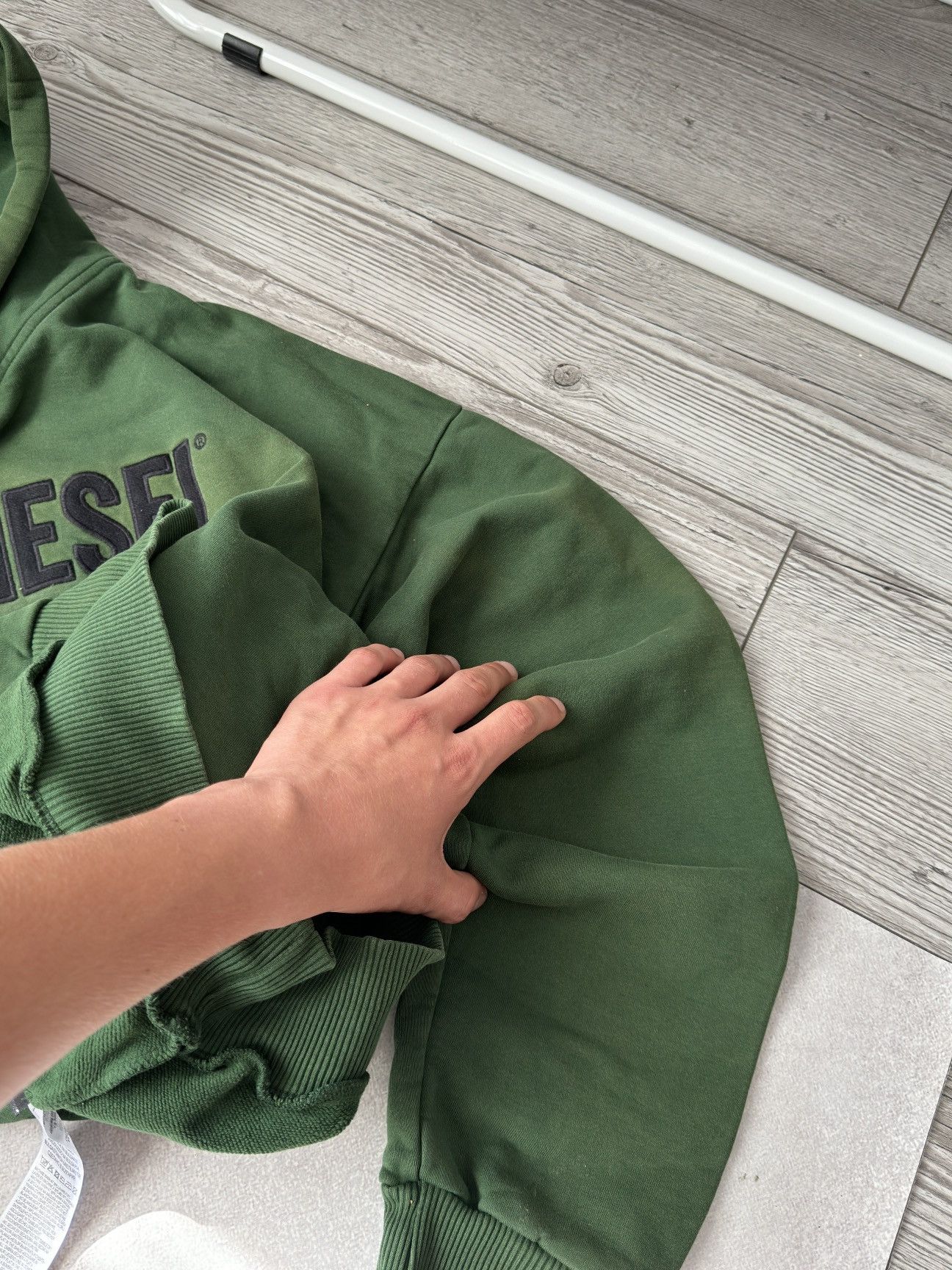Diesel × Vintage Vintage Diesel big logo distressed Faded Y2K boxy hoodie Size US XL / EU 56 / 4 - 8 Thumbnail