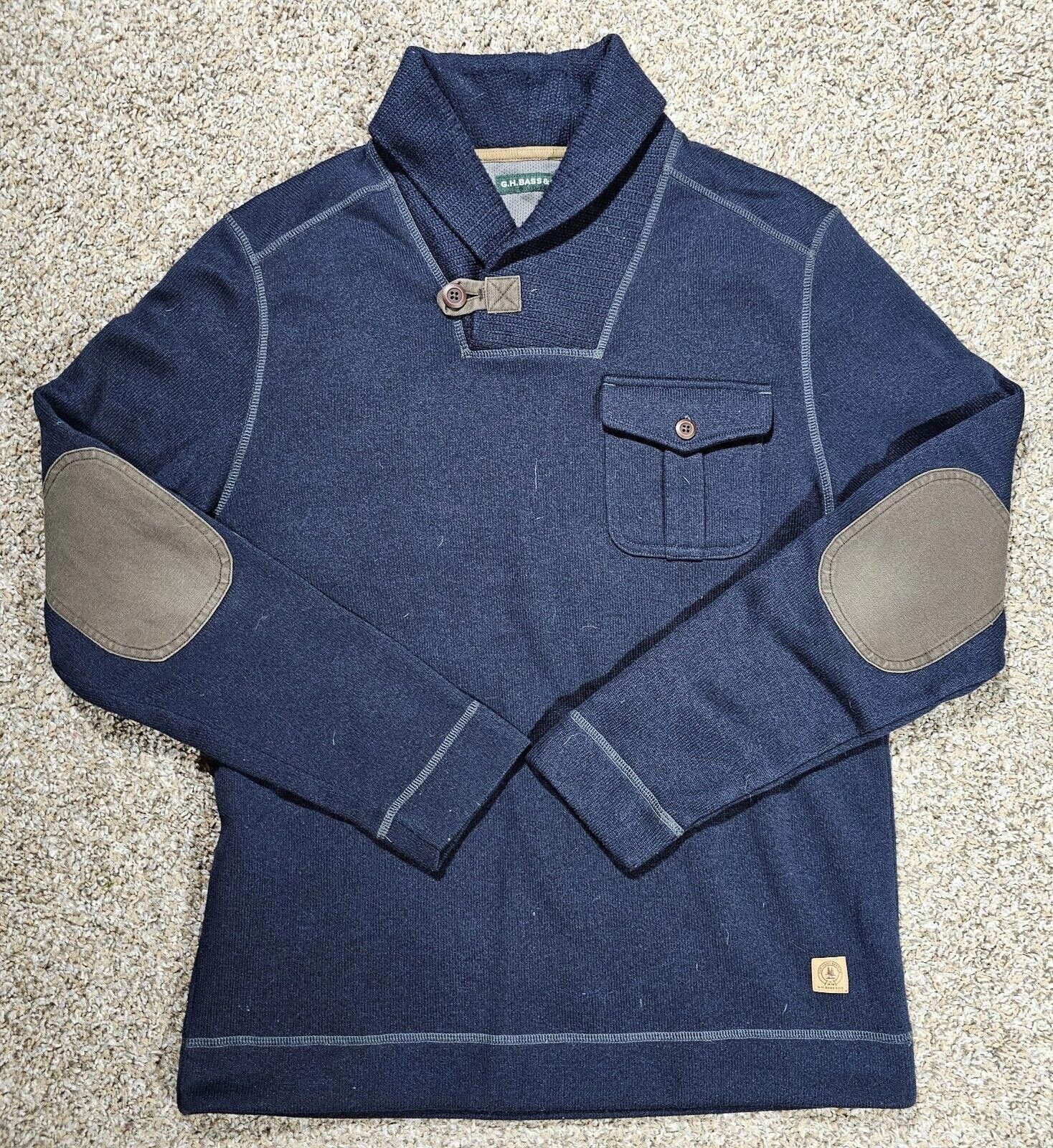 Designer G.H. BASS Service Workwear Cowl Button Neck Sweatshirt M Size US M / EU 48-50 / 2 - 1 Thumbnail