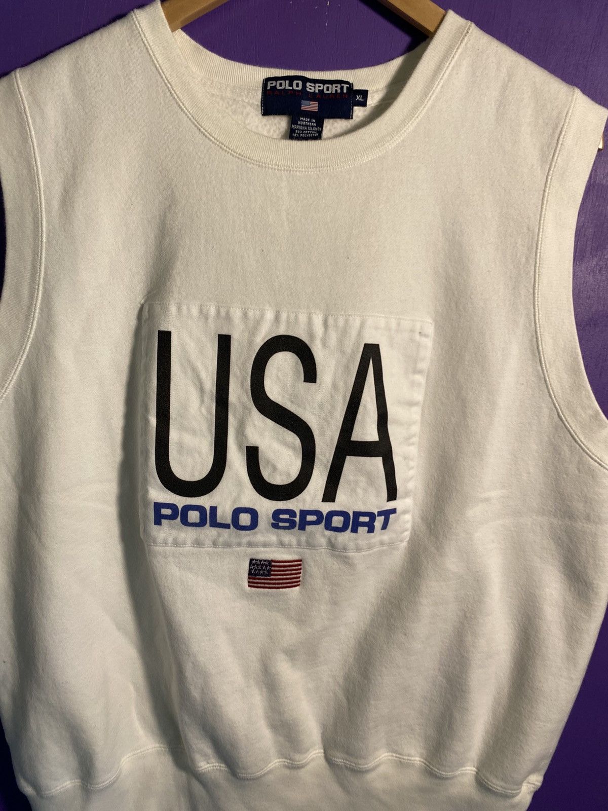 Polo Ralph Lauren Vintage 90s Polo sport USA sweater vest Size US XL / EU 56 / 4 - 3 Thumbnail