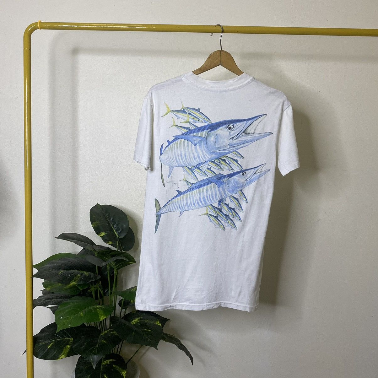 Guy Harvey × Vintage Vintage 1990s Guy Harvey Made in USA Tee Size US M / EU 48-50 / 2 - 1 Thumbnail