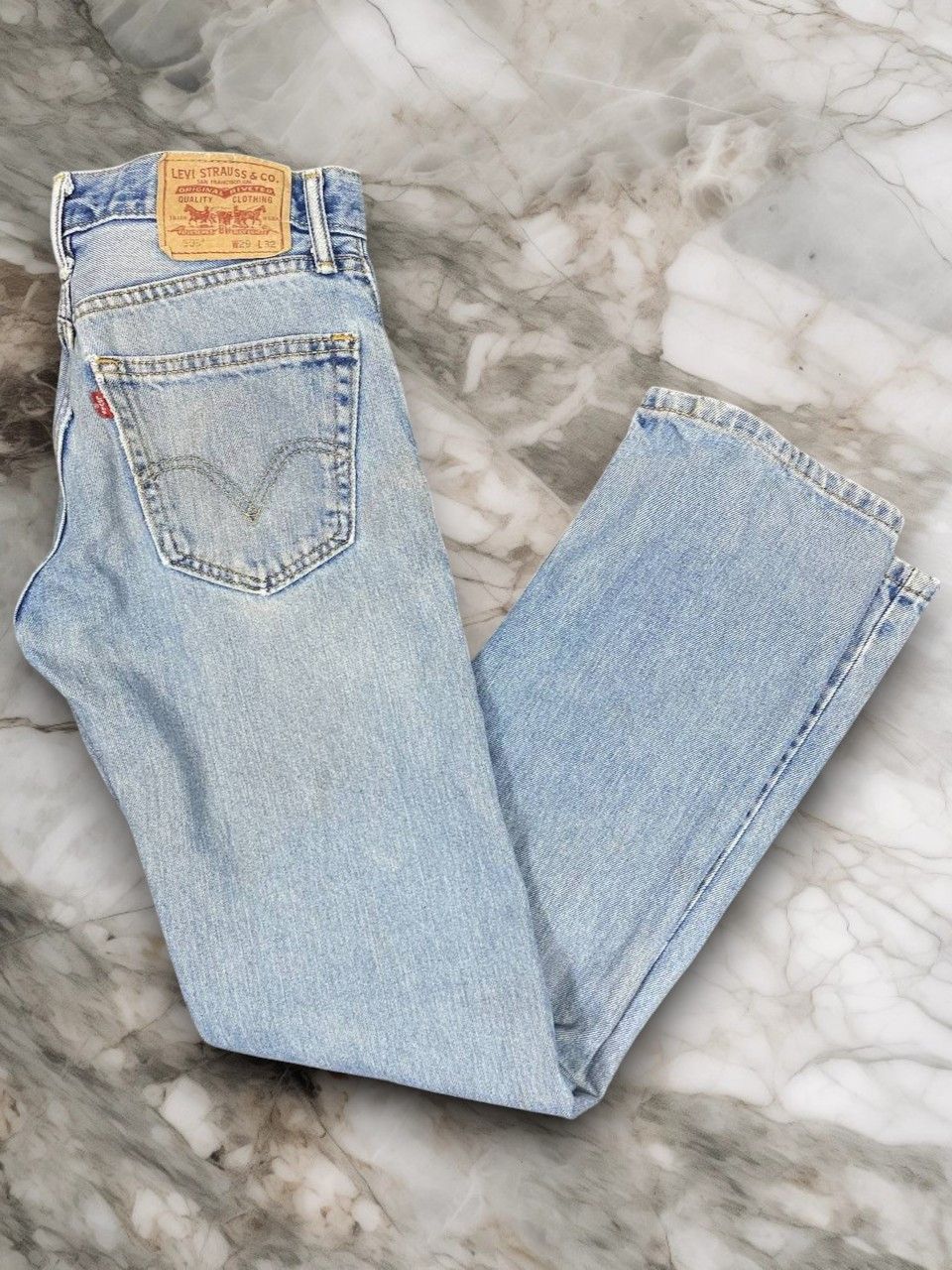 Levi's vintage levis 505 straight fit dirty denim nice design Size US 32 / EU 48 - 1 Thumbnail