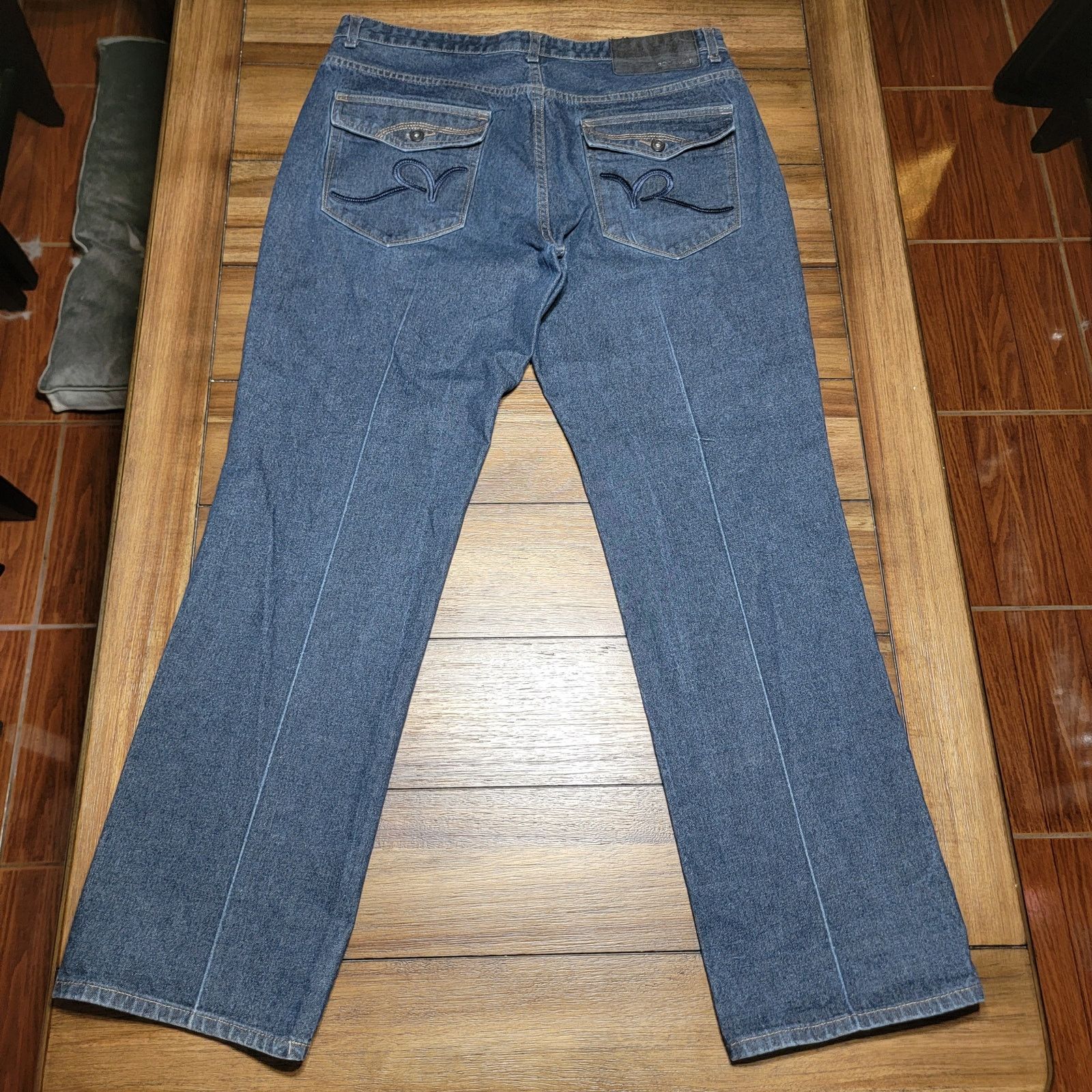Rocawear Rocawear Dark Wash Denim Classic Fit Jeans - Size W38 Size 33" - 3 Thumbnail