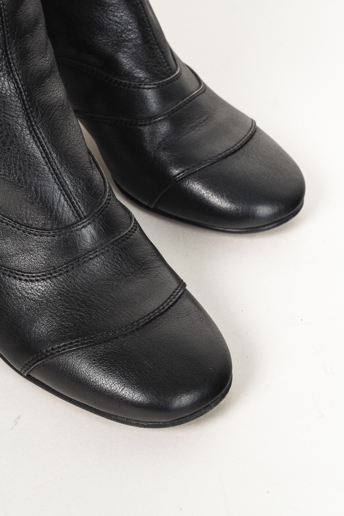 Chloe Chloé Lexie Black Leather Zipper Boot Size US 6 / IT 36 - 6 Thumbnail