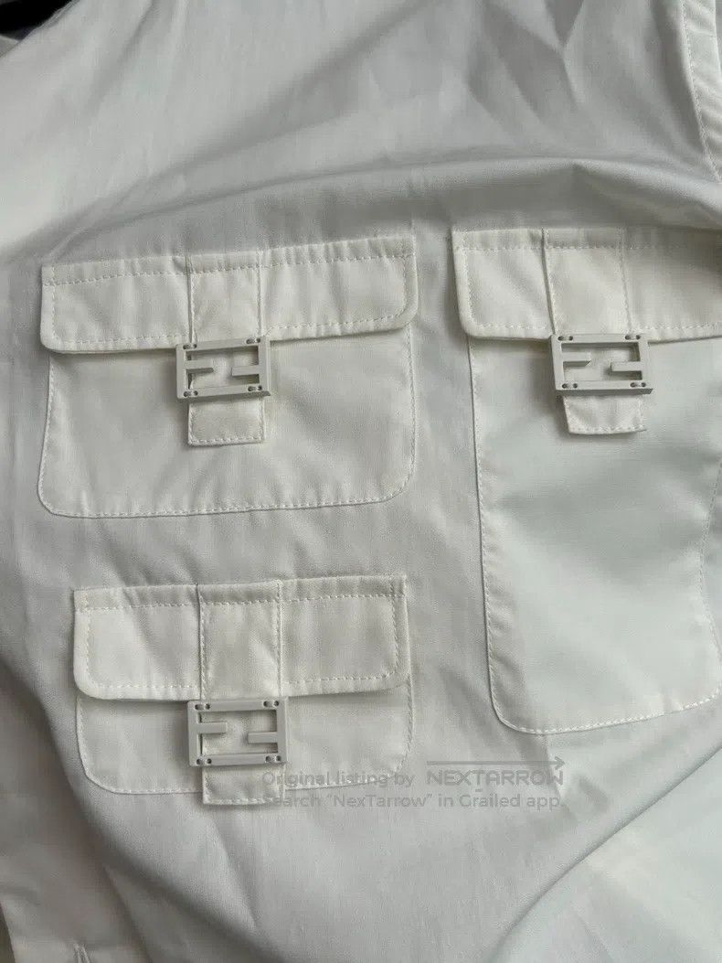 Fendi Fendi size 39 White Men's Shirt Size US XXS / EU 40 - 7 Thumbnail