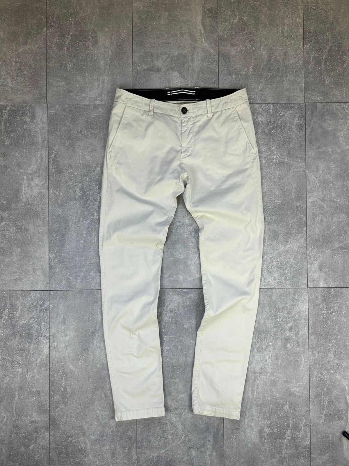 Pre-owned Stone Island X Vintage Mens Vintage Stone Island Casual Pants Trousers Luxury Y2k In White