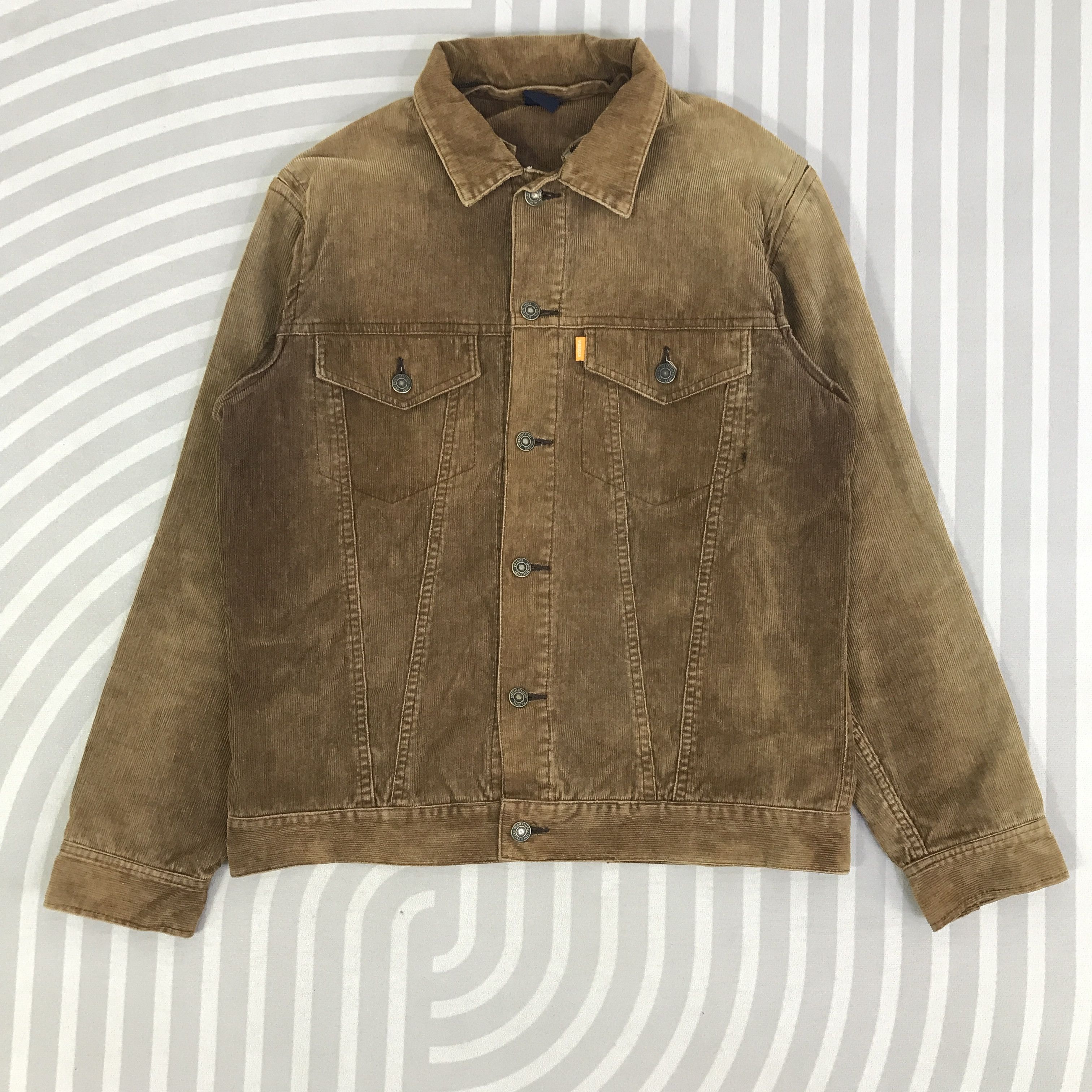 PHIGVEL MAKERS & Co. Vintage Phigvel cordury sun Faded Jacket K87B4 Size US L / EU 52-54 / 3 - 1 Thumbnail