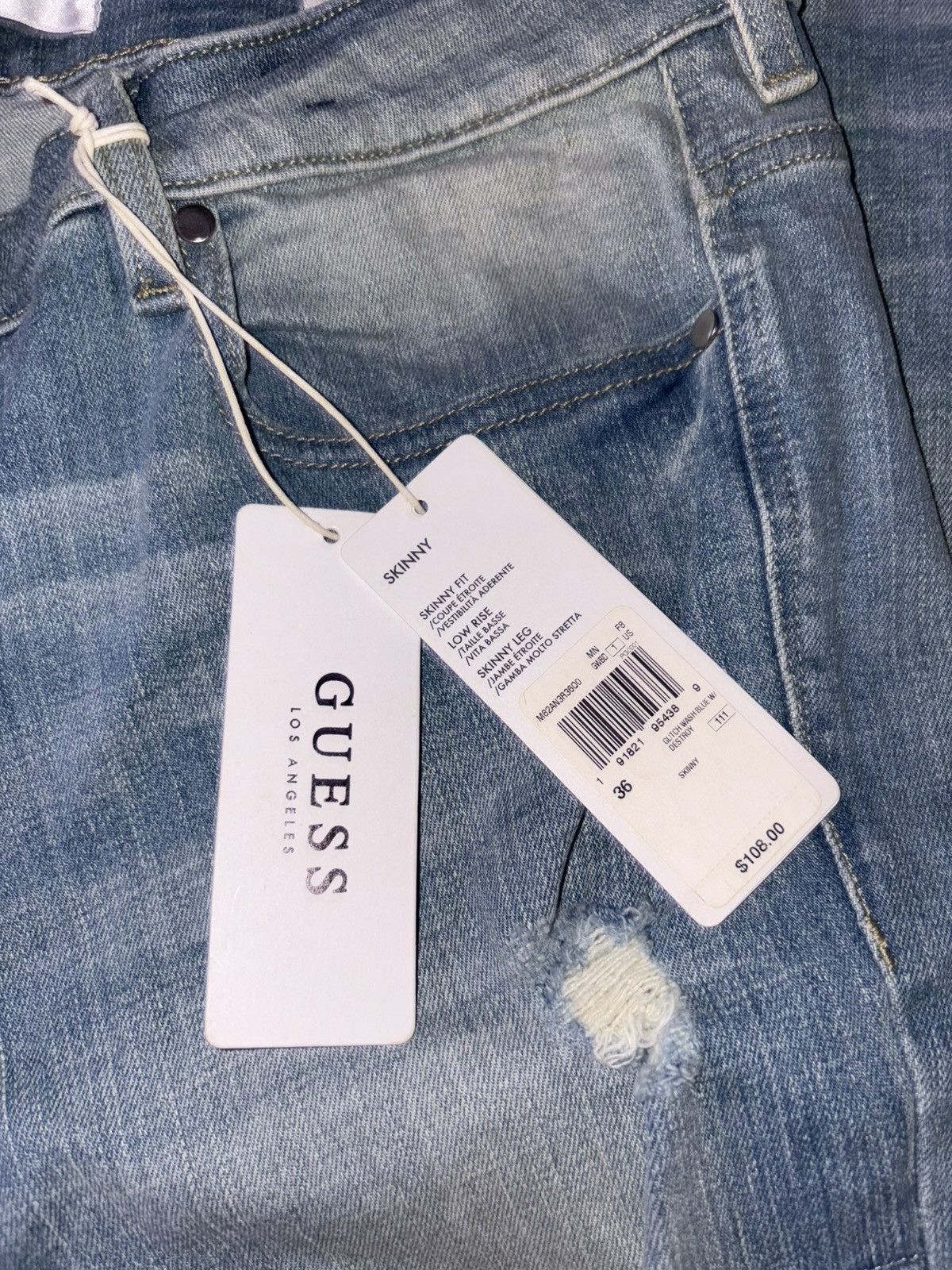 Guess Guess Skinny Jeans Size US 36 / EU 52 - 2 Thumbnail