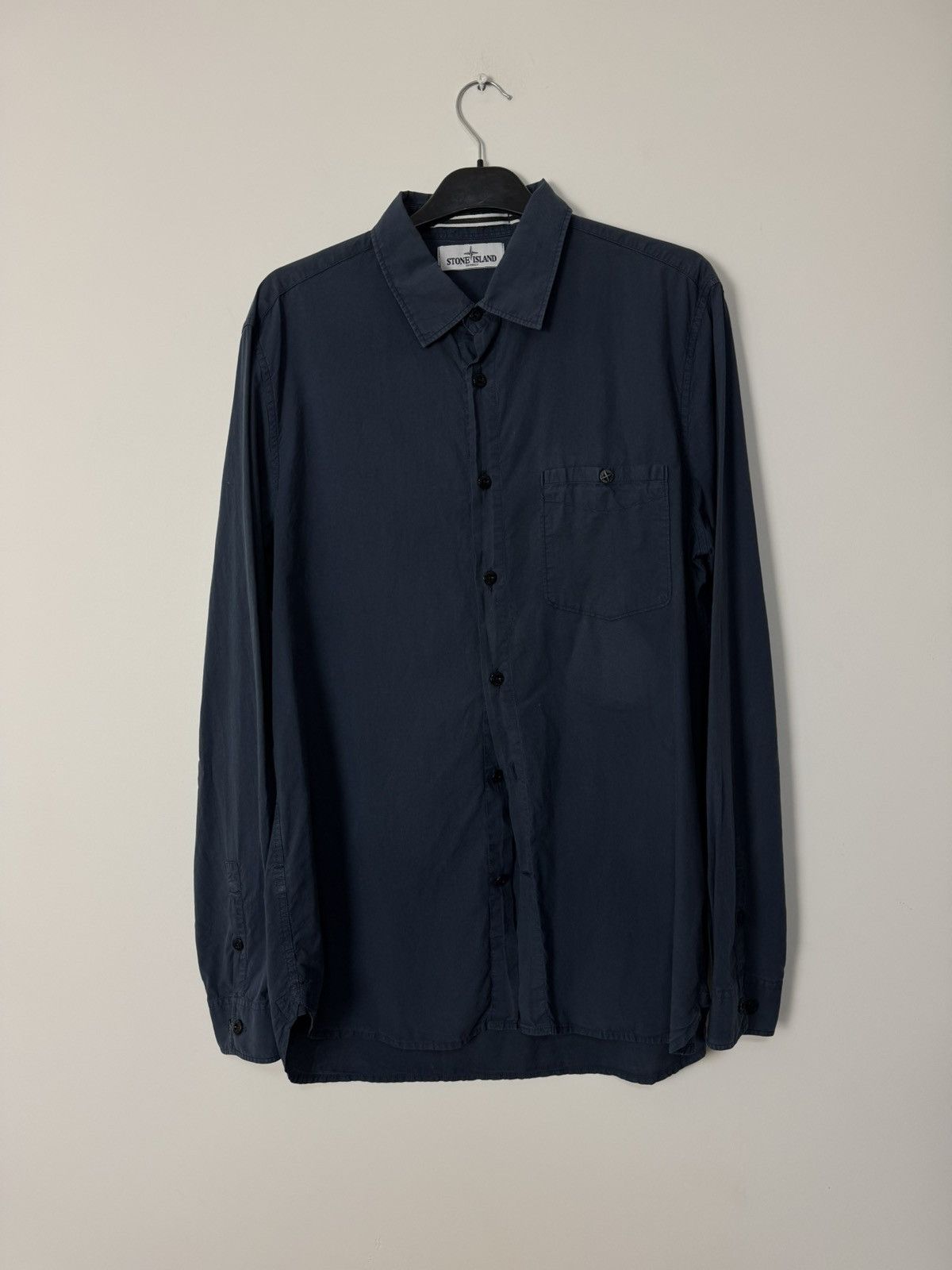 Vintage Stone island button up pocket logo shirt SS14