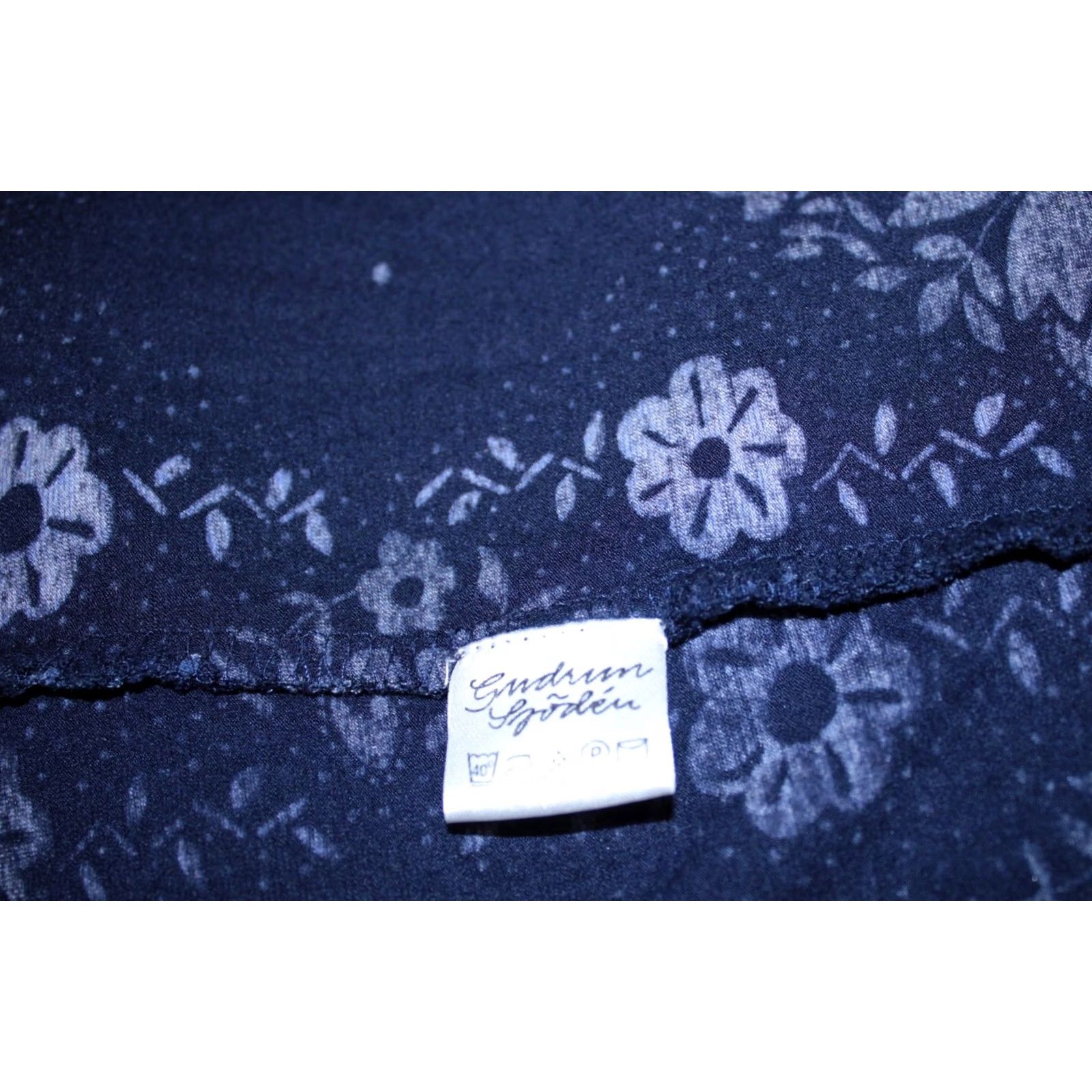 Vintage Gudrun Sjoden Womens Blue Midi Dress M Size M / US 6-8 / IT 42-44 - 7 Thumbnail
