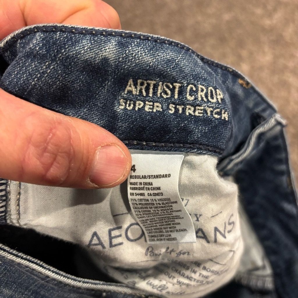 American Eagle Outfitters American Eagle Outfitters Woman’s Artist Crop Jeans Size 27" / US 4 / IT 40 - 5 Thumbnail