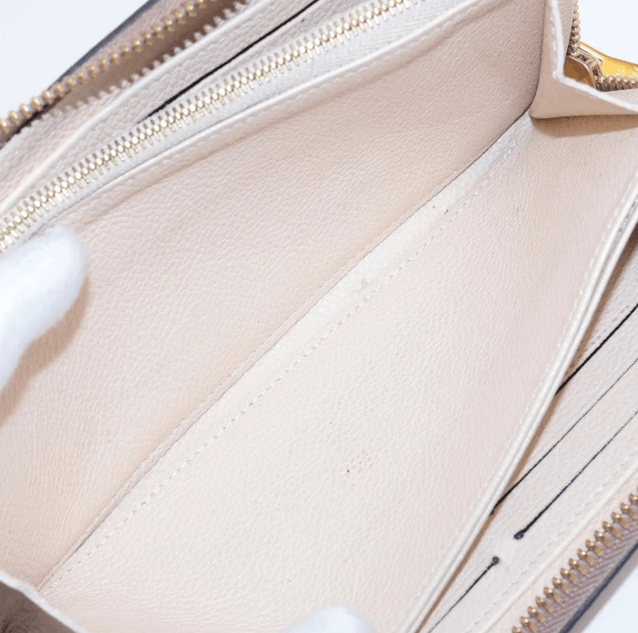 Louis Vuitton Monogram Bicolor Empreinte Zippy Wallet Creme x Bois de Rose Size ONE SIZE - 6 Thumbnail