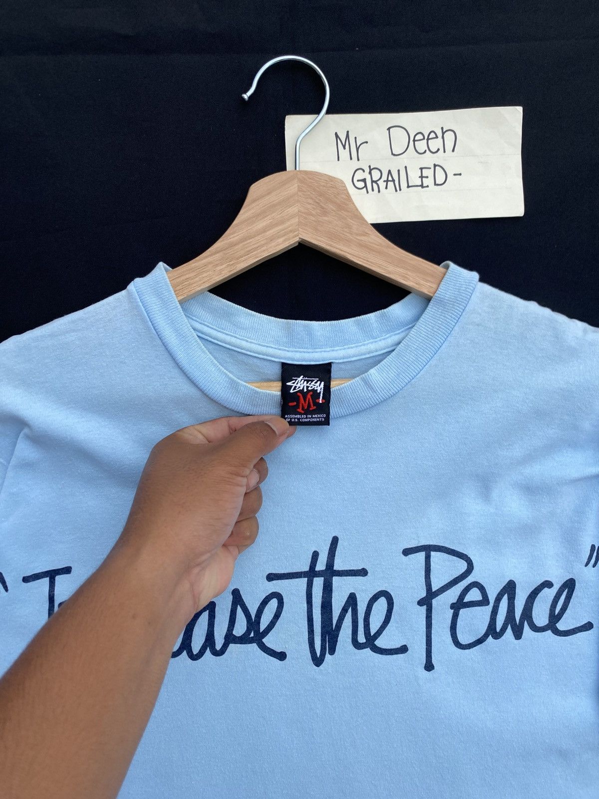 Stussy Rare Vintage Stussy "Increase the Peace " Tshirt Size US M / EU 48-50 / 2 - 9 Thumbnail