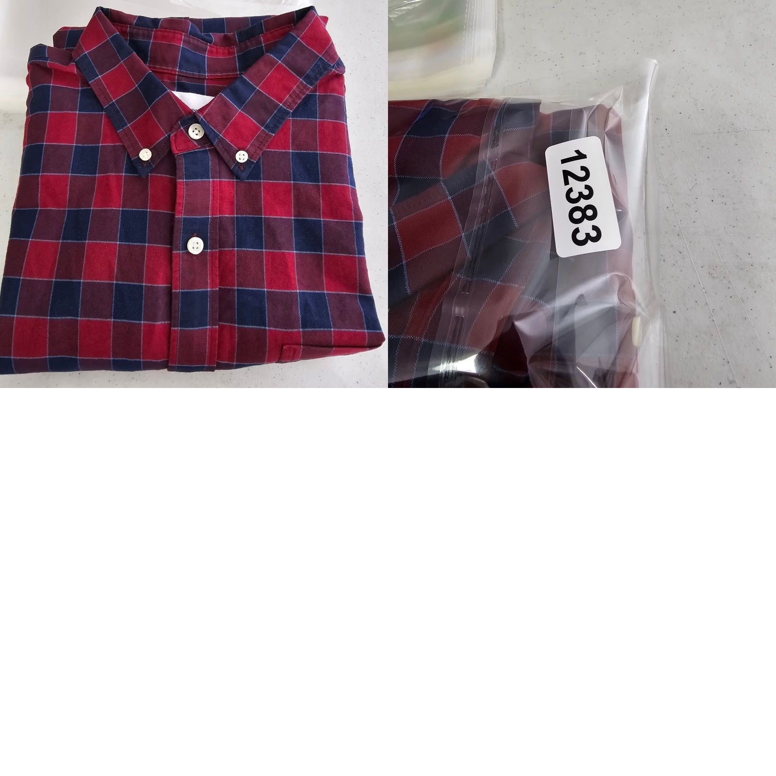 Gap GAP Shirt Mens XL Red Check Knit Button Up Long Sleeve Cotton Size US XL / EU 56 / 4 - 8 Thumbnail