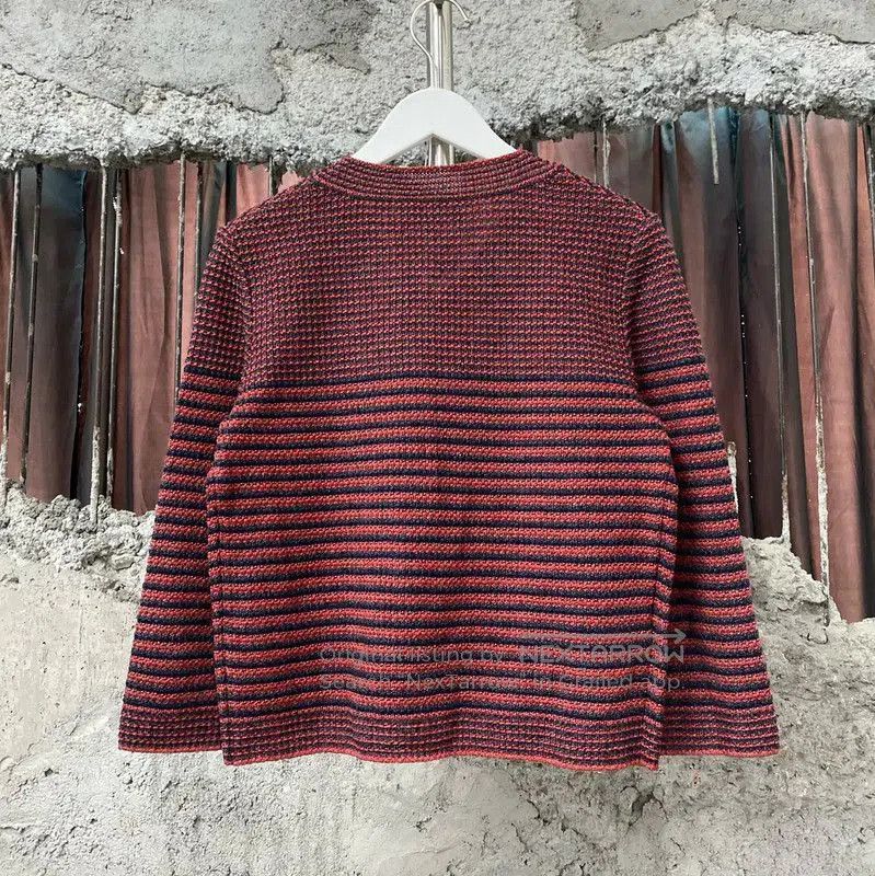 Chanel Chanel Red and Brown Striped Jacket . Size XXS / US 00 / IT 34 - 2 Thumbnail