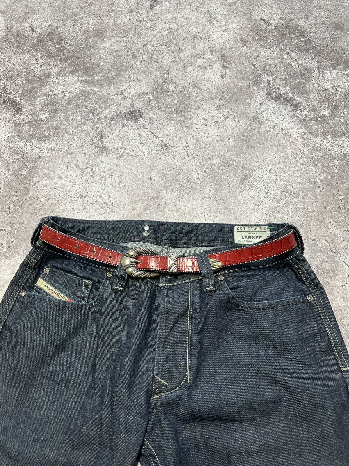 Japanese Brand 00’S NUMBER NINE STYLE JAPAN COWBOY Y2K RED BELT ARCHIVE Size ONE SIZE - 4 Thumbnail
