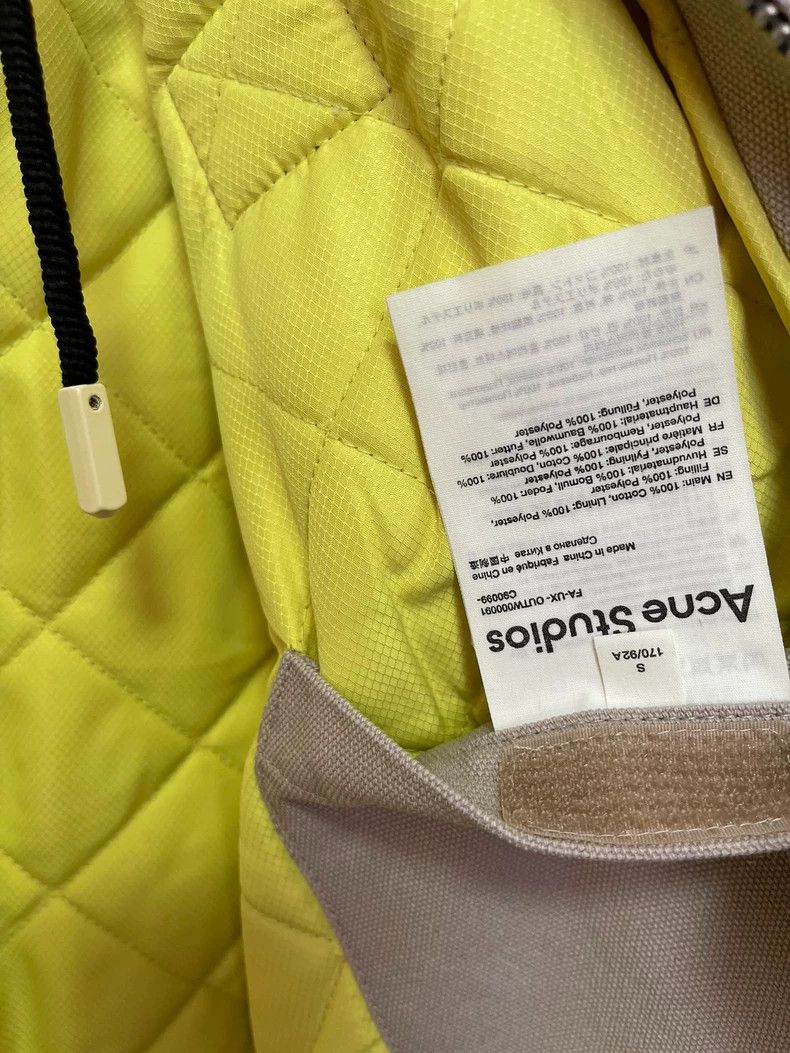Acne Studios Acne Studios Grey leather logo drawstring loose coat Size S / US 4 / IT 40 - 5 Thumbnail